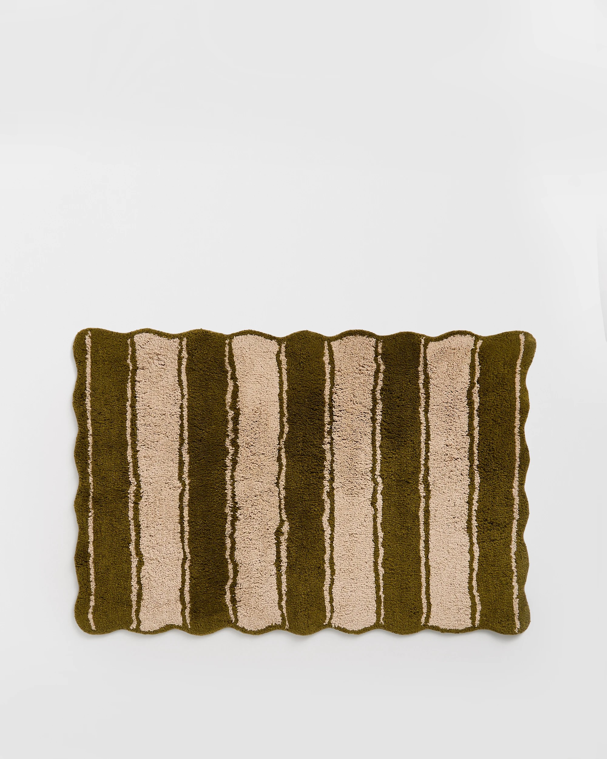 1 Target Botanica Textured Bath Mat - Avocado - Green, 1 of 2