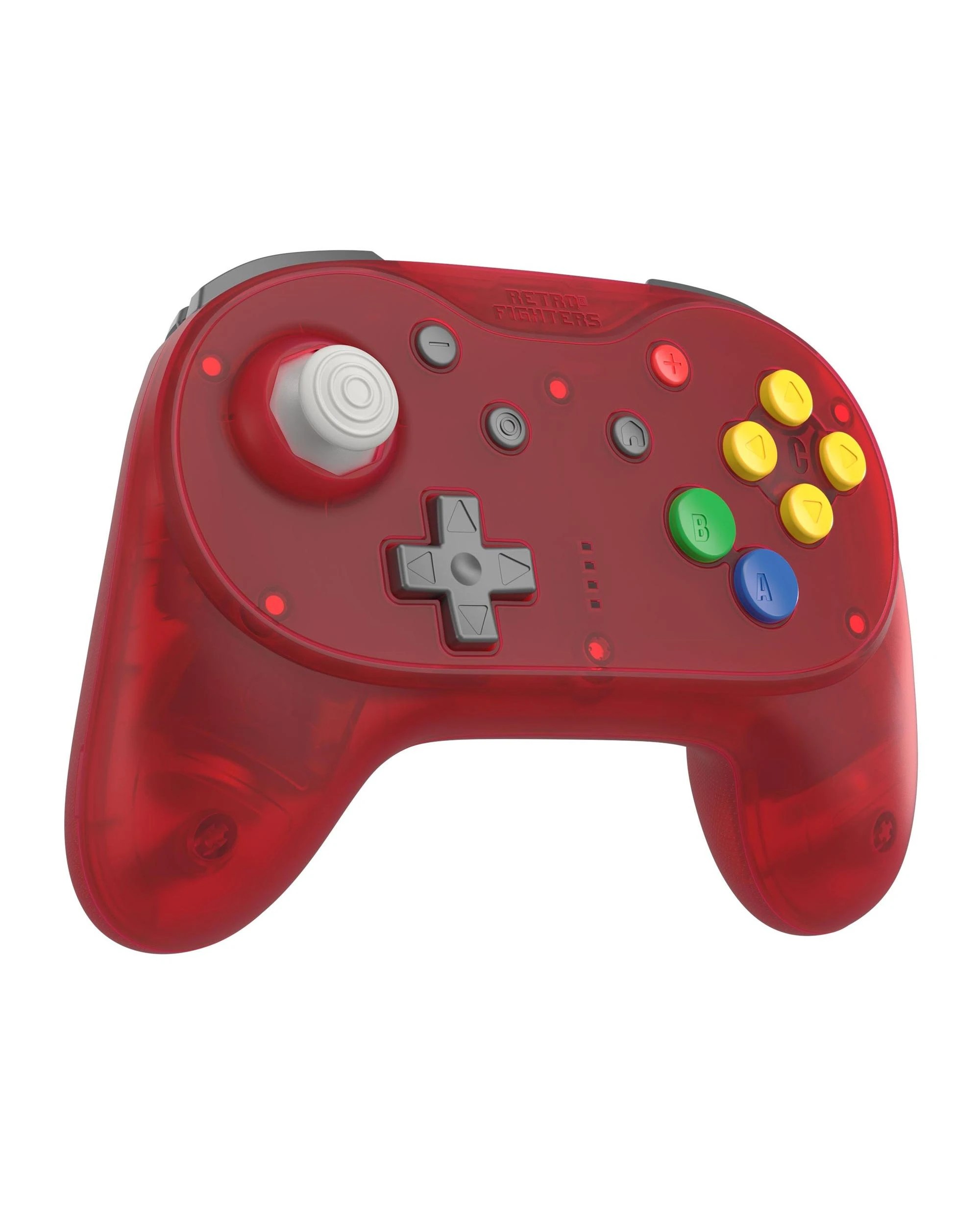 5 Retro Fighters Brawler64 Pro Wireless Controller for N64, Switch, Switch 2 and PC - Watermelon Red, 5 of 10