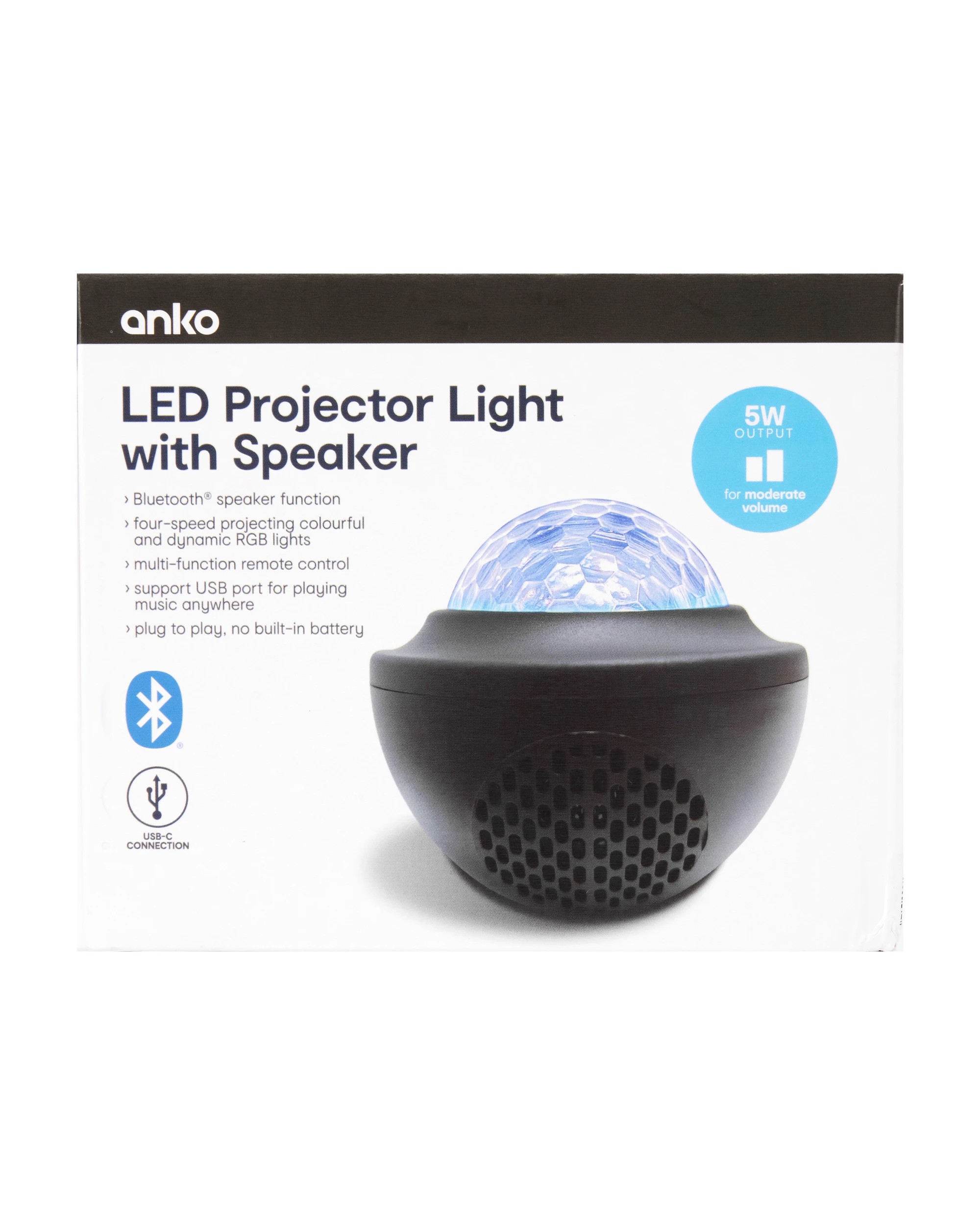 7 LED Projector Light with Speaker, 7 of 7