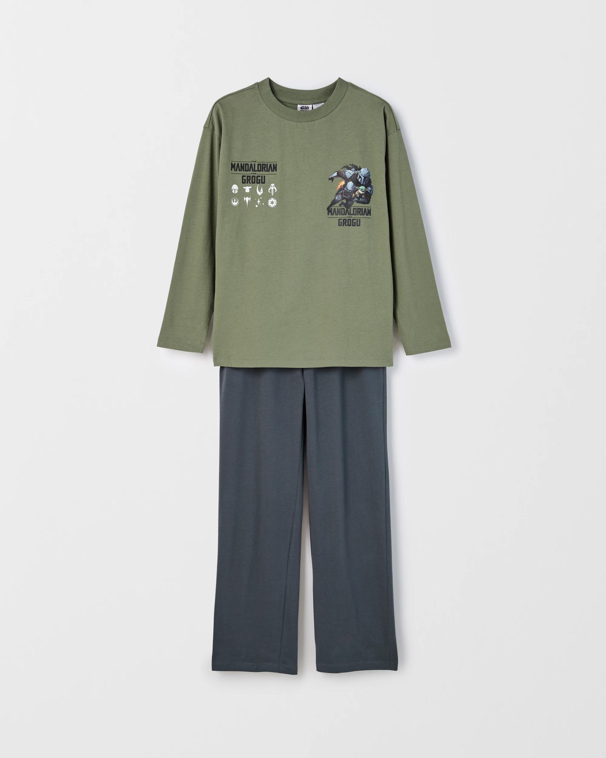 5 Disney The Mandalorian Australian Cotton Older Boys Oversized Knit Pyjama Set MANDALORIAN, 5 of 8