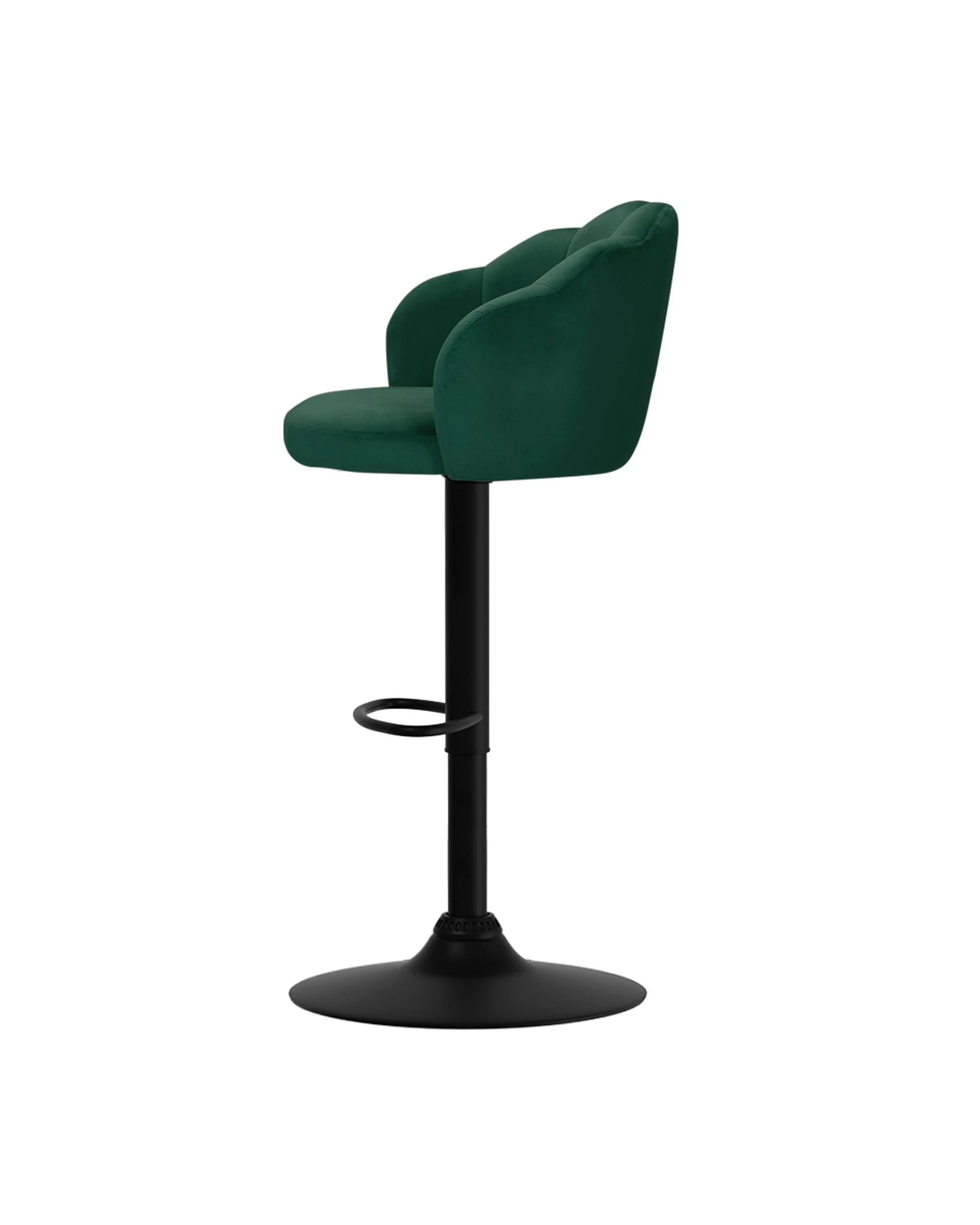 2 Artiss 2x Bar Stools Gas Lift Velvet Green - Green, 2 of 7