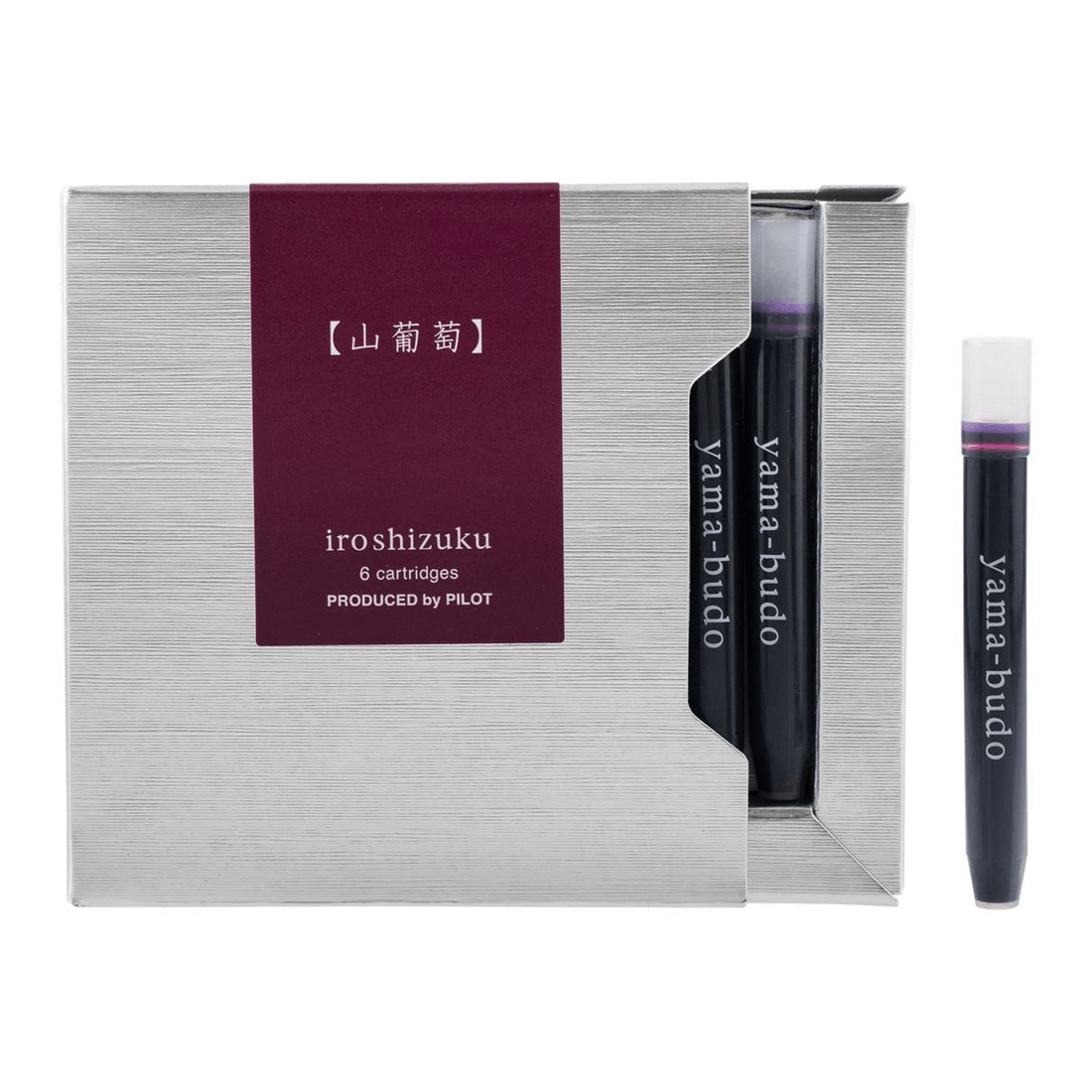 1 Iroshizuku Fountain Pen Ink Cartridge Crimson Glory Vine 6Pk, 1 of 3