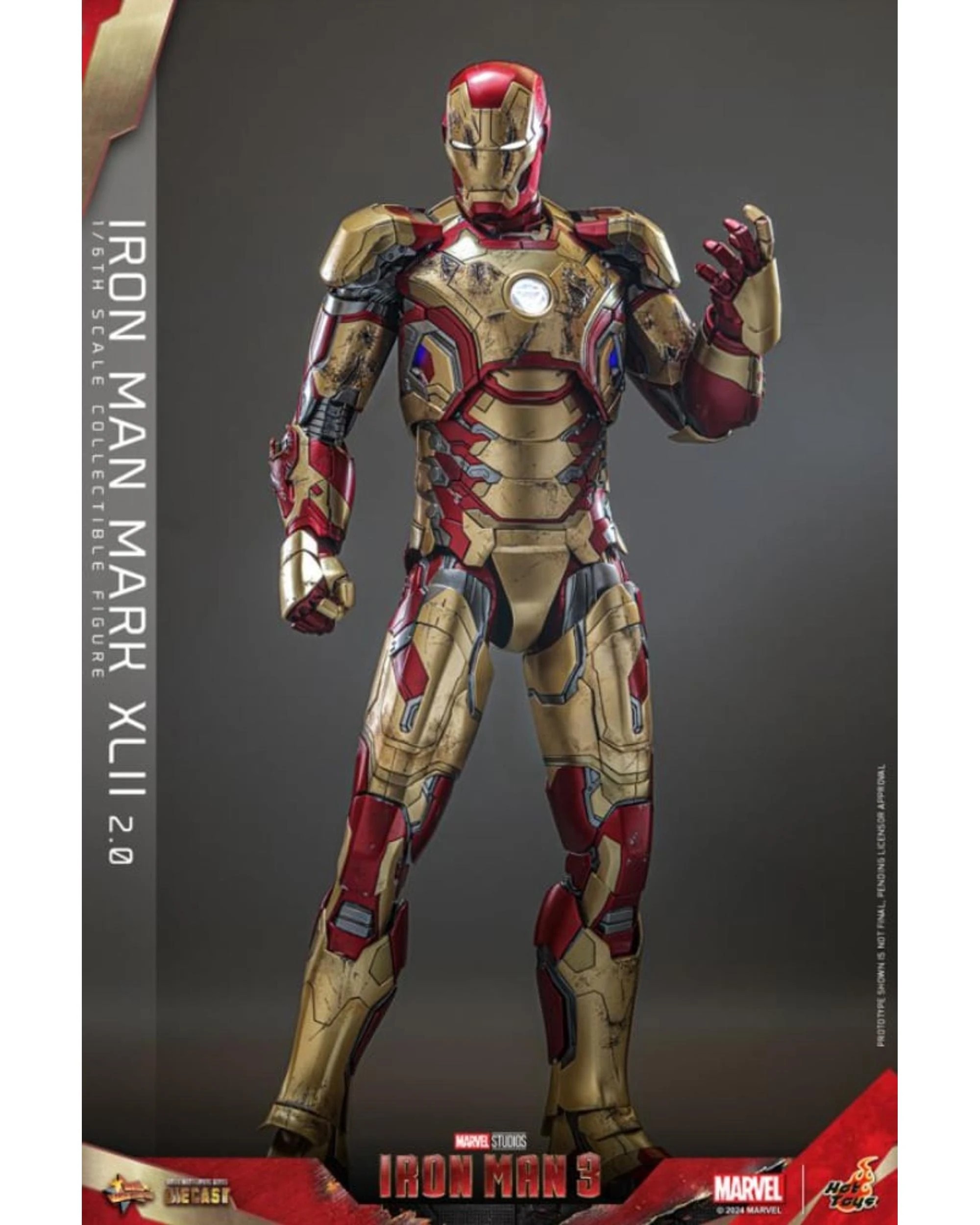 4 Hot Toys Iron Man 3: Iron Man Mk 42 - 2.0 -  1:6 Scale Collectible Action Figure, 4 of 8