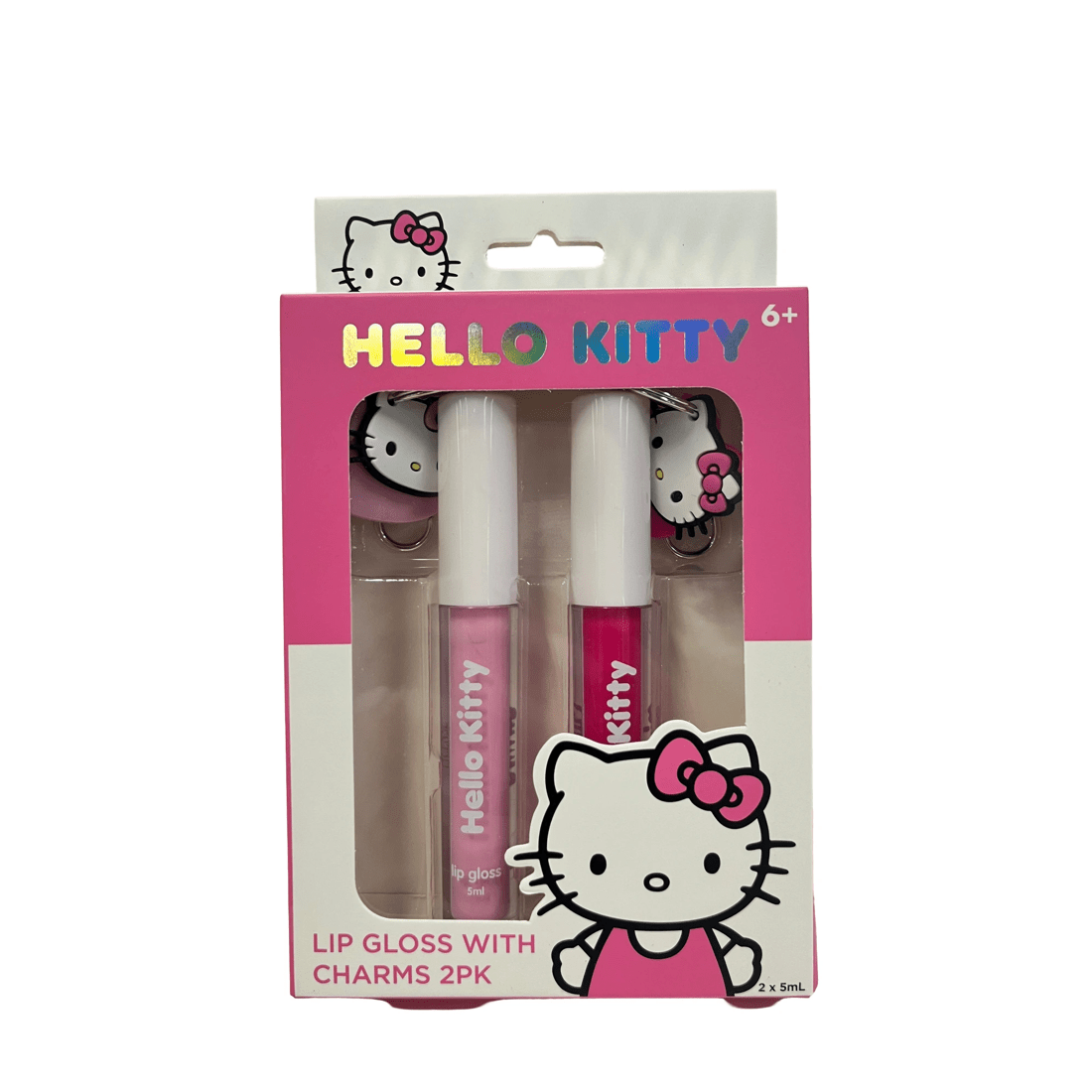 1 2 Pack Hello Kitty Lip Gloss with Charms, 1 of 2