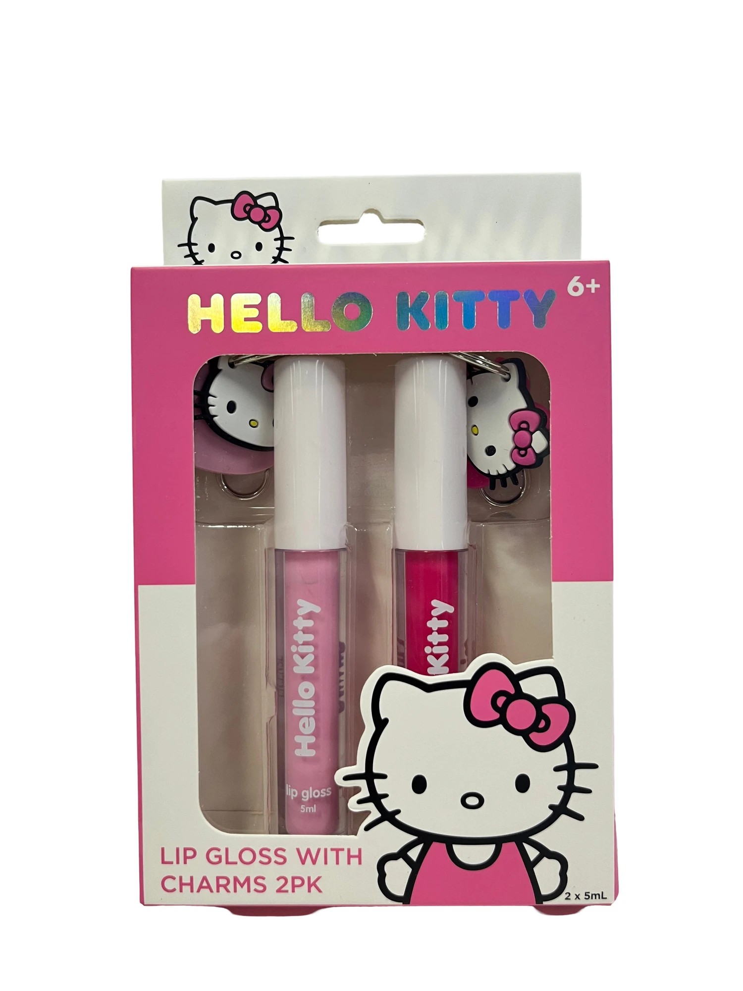 1 2 Pack Hello Kitty Lip Gloss with Charms, 1 of 2