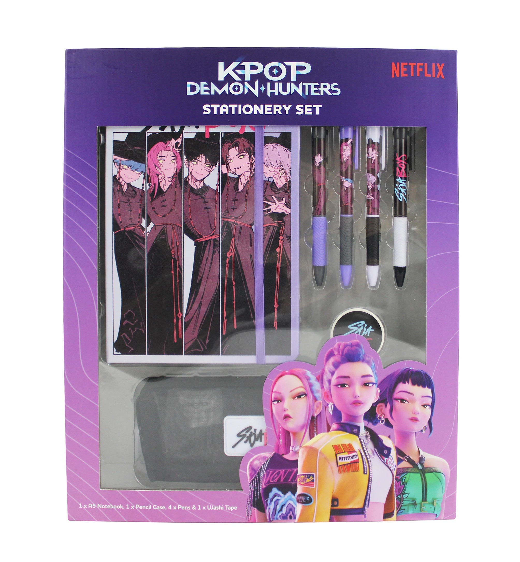 2 KPop Demon Hunters Stationery Set - Saja Boys, 2 of 2