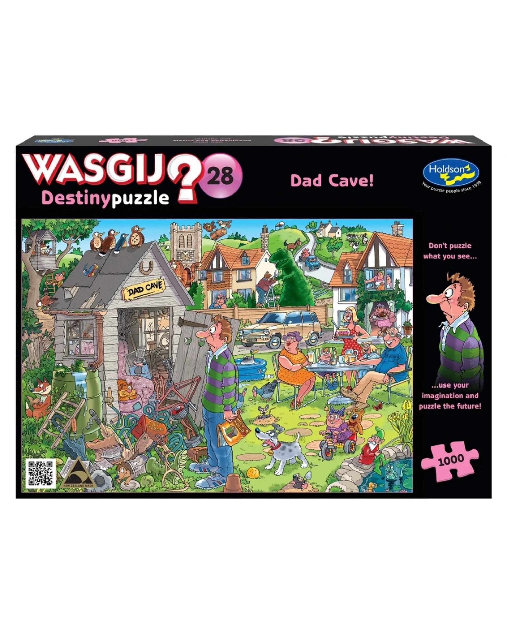 1 Holdson Wasgij Destiny #28 Dad Cave 1000 Piece Jigsaw Puzzle, 1 of 1