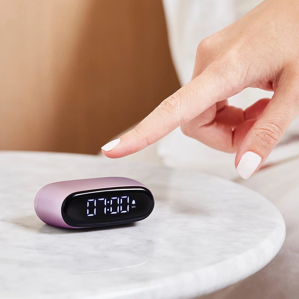 5 Lexon Minut Mini Alarm Clock - Pink - Pink, 5 of 5