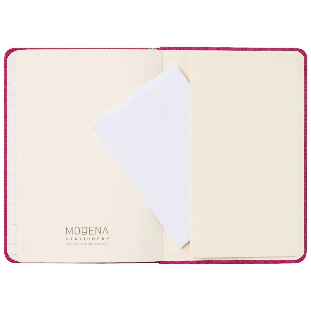 5 Modena A6 Linen Ruled Notebook Orchid, 5 of 5