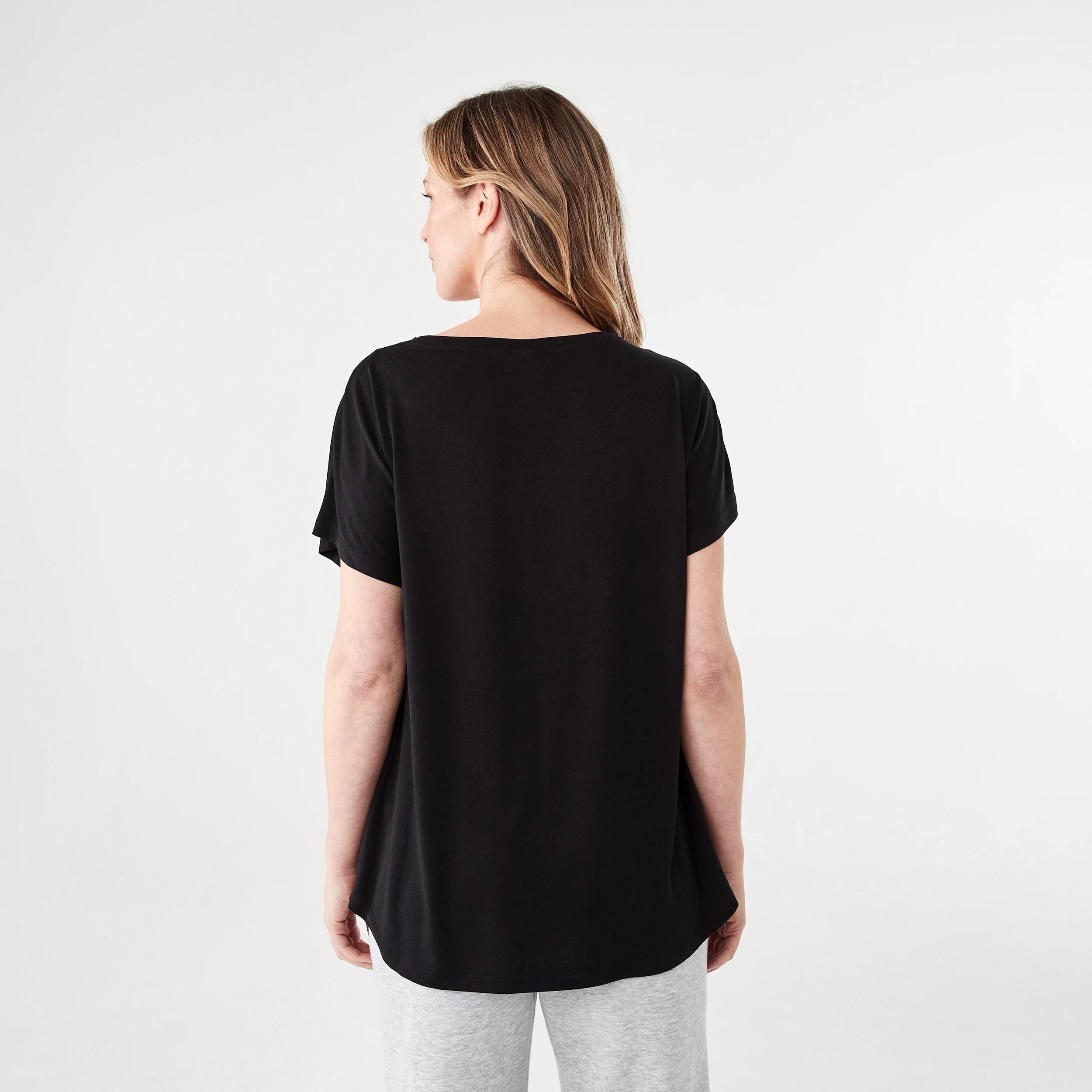 3 Comfort Extended Sleeve T-shirt BLACK, 3 of 5