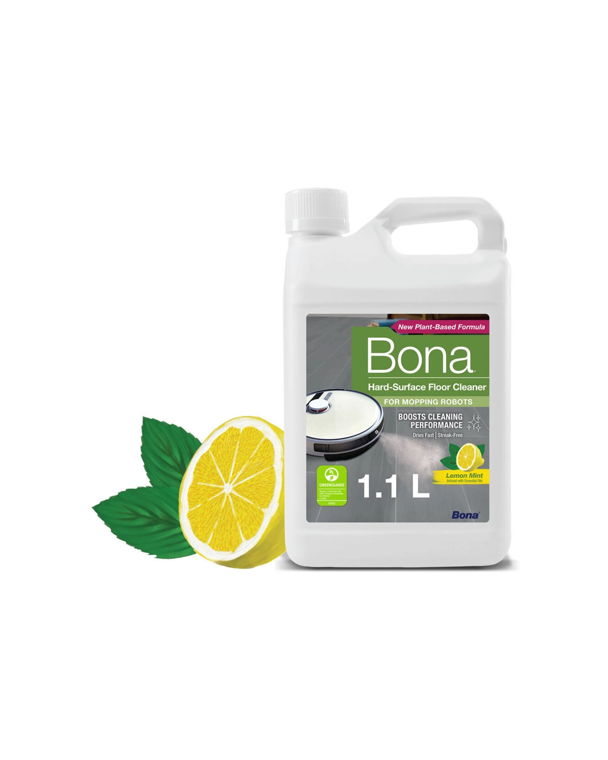 3 Bona Wood and Hard Surface Floor Cleaner Concentrate 1.1L For Mopping Robots - Multi, 3 of 3