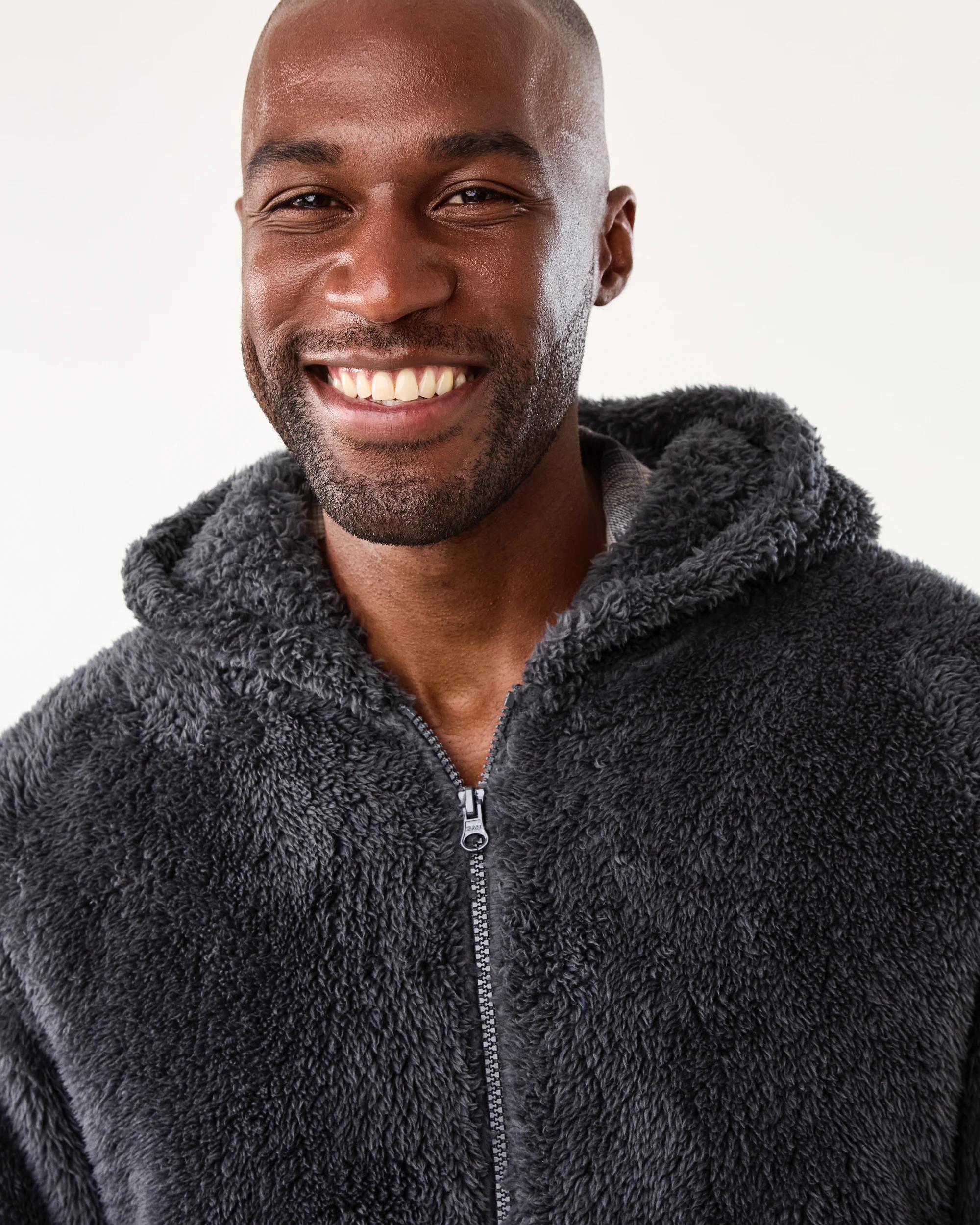 4 Long Sleeve Cosy Zip Through Hoodie Phantom, 4 of 6