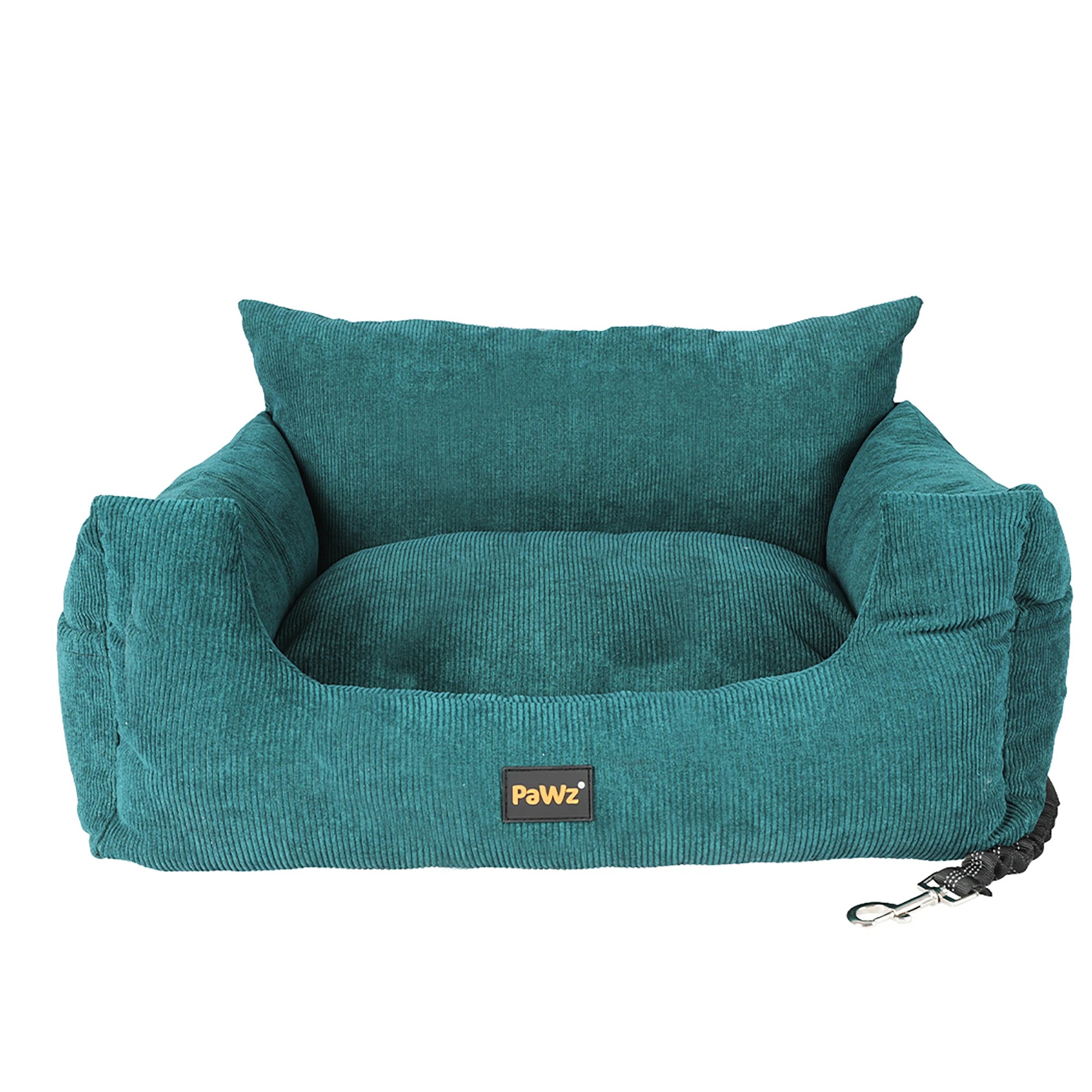 2 Pawz 2-in-1 Pet Car Booster Seat W/ Safety Belt Green (55 X 80cm), 2 of 5