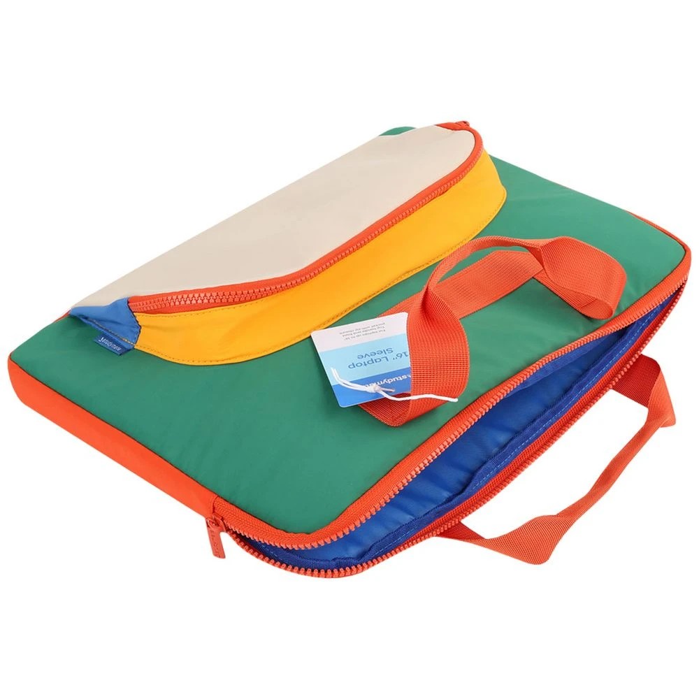 4 Studymate 16" Colourblock Laptop Sleeve Blue, 4 of 4