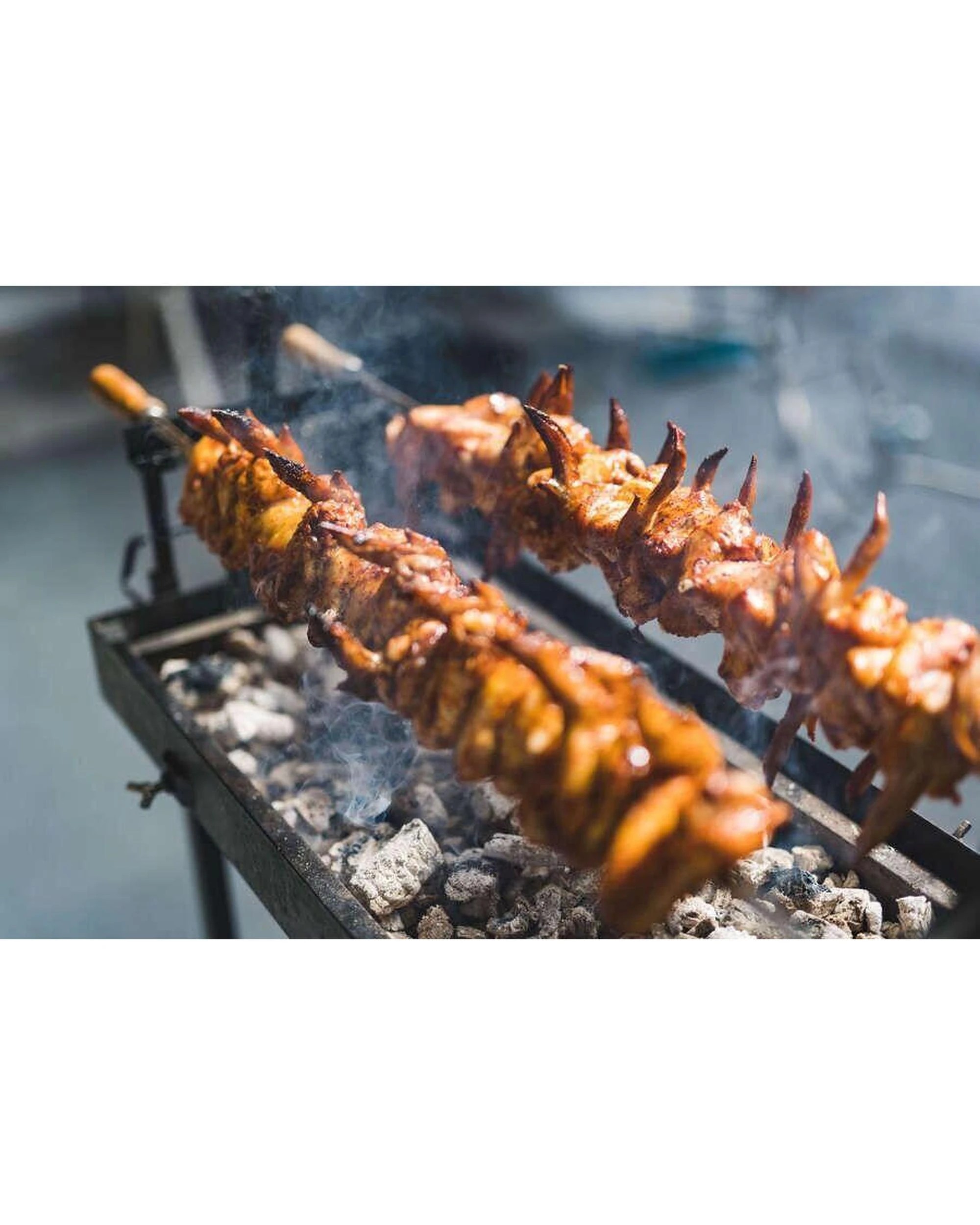 6 Flaming Coals Cyprus Spit Roast Skewer - Large - 8mm x 820mm, 6 of 8