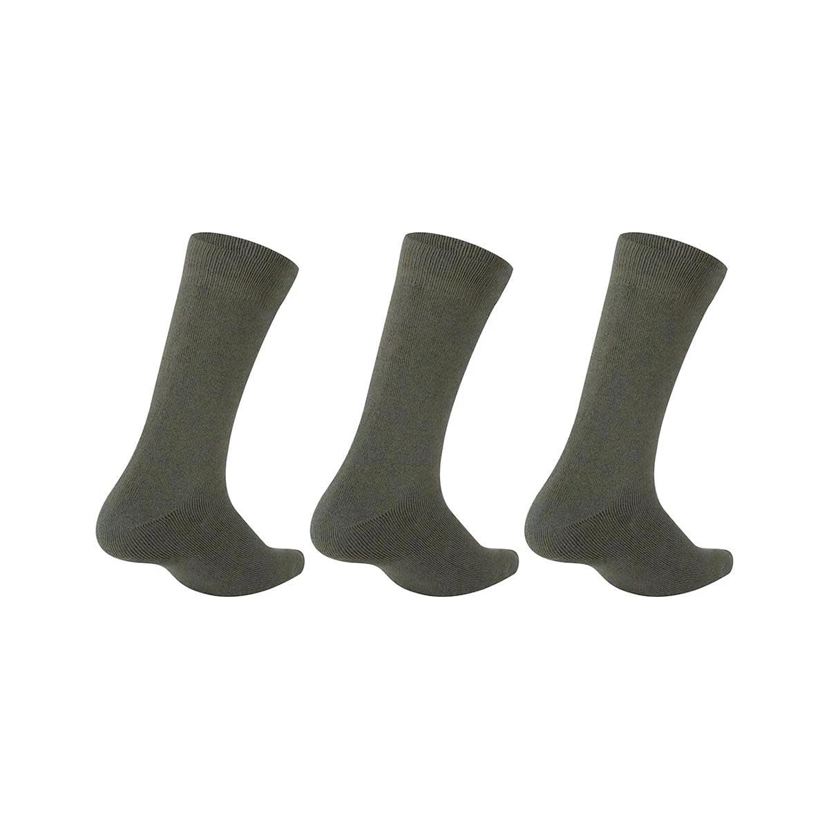 2 3 Pack Bamboo Casual Socks OLIVE MARLE, 2 of 3