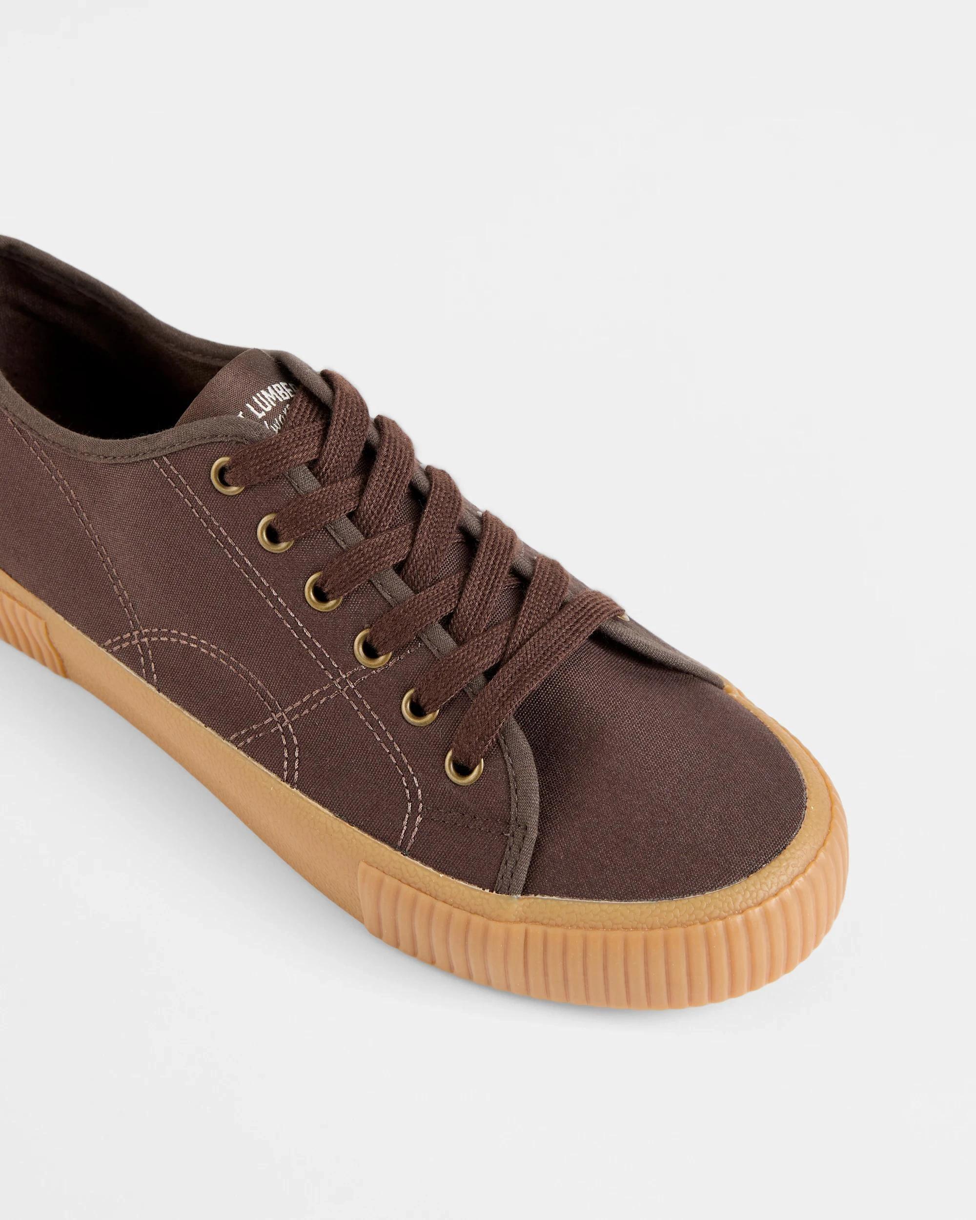 2 Target Man Mens Canvas Sneaker CHOCOLATE, 2 of 3
