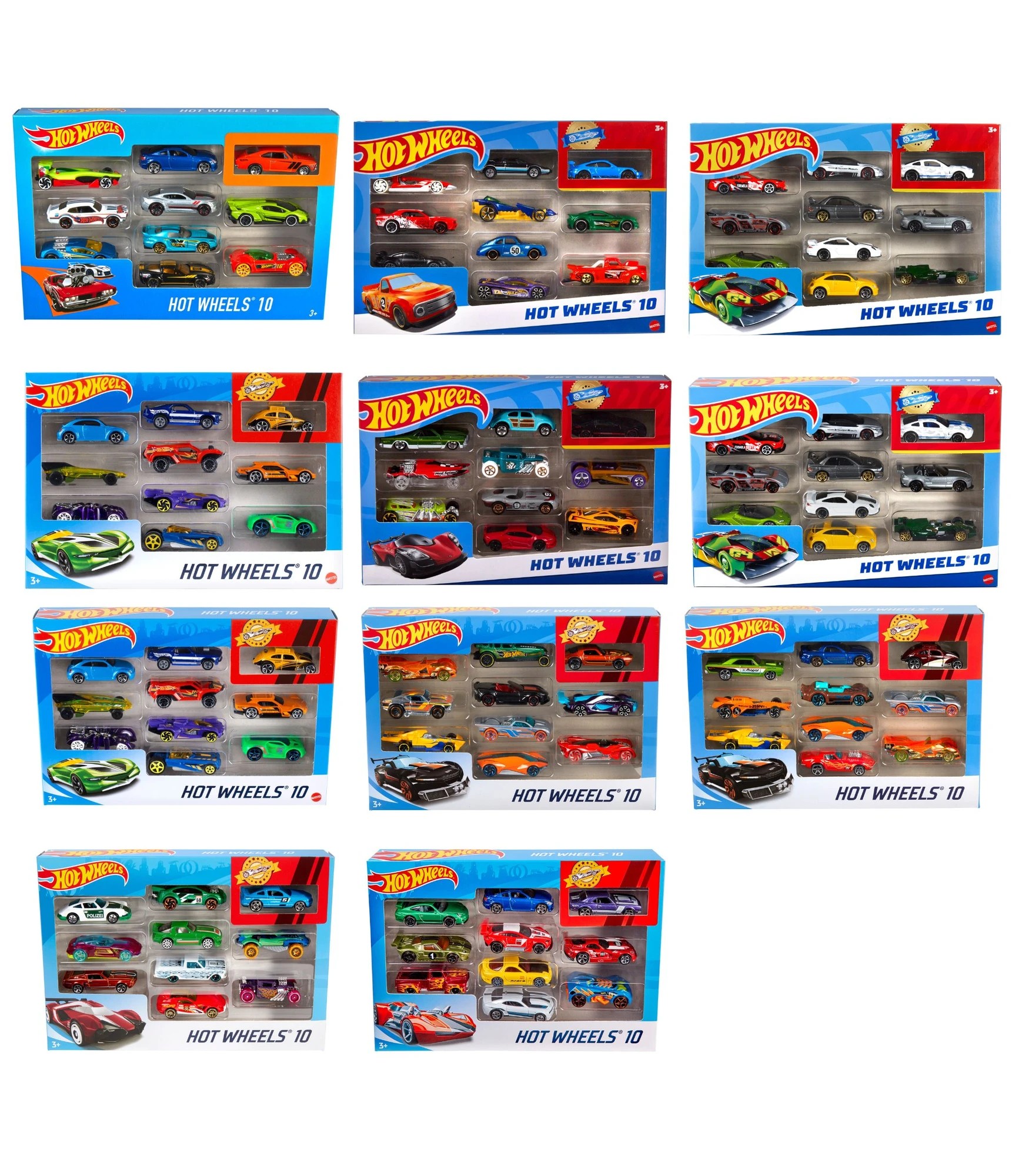 1 Hot Wheels 10 Pack Basic Cars - Assorted* - Multi, 1 of 6