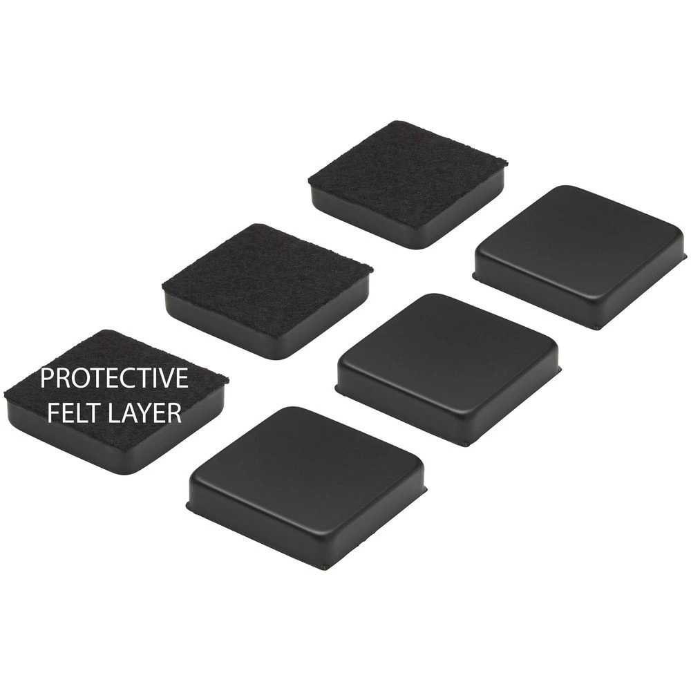 2 J.Burrows Super Strong Square Magnets Black 6 Pack, 2 of 3