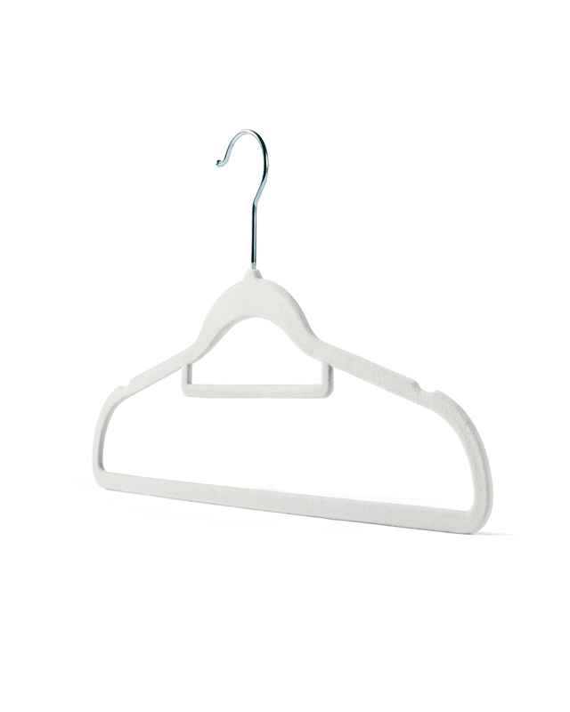 30 Pack Flocked Hangers - W