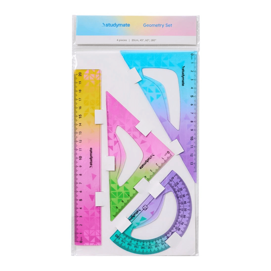 2 Studymate Pastel Ombre Geometry Set, 2 of 2
