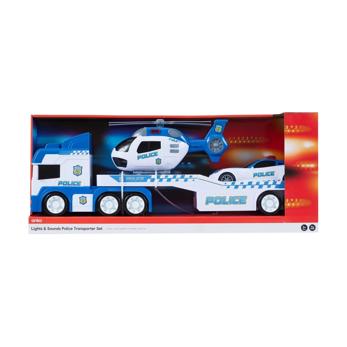1 Lights & Sounds Police Transporter Set, 1 of 10