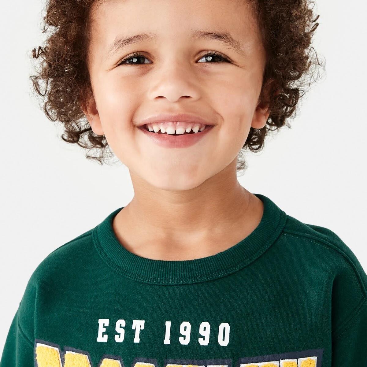 3 Varsity Crew Sweatshirt Vars Green, 3 of 8
