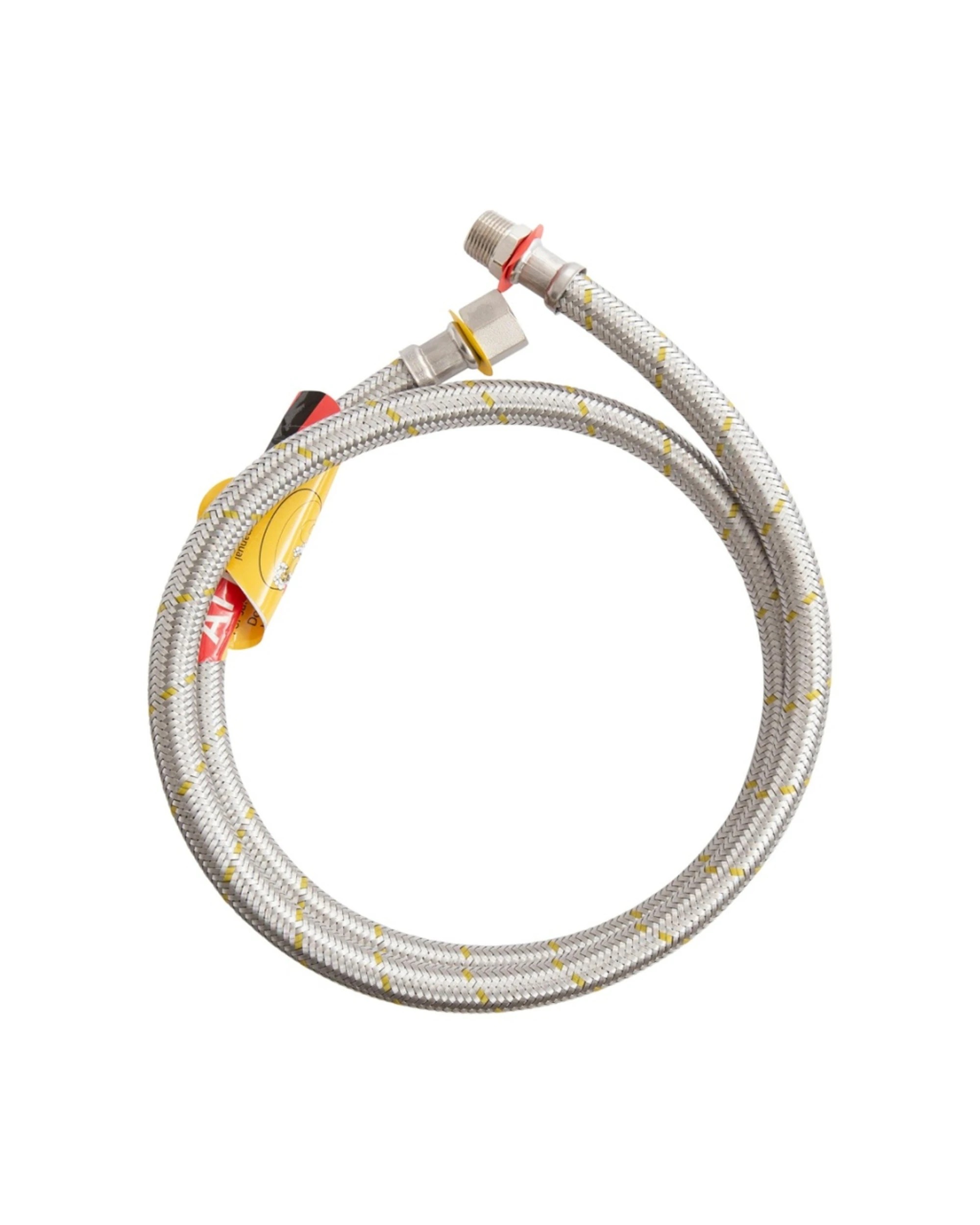 3 Gasmate Braided Hose 1200mm 3/8 BSPT To 5/8 UNF 3/8 SAE Connector - Silver, 3 of 3