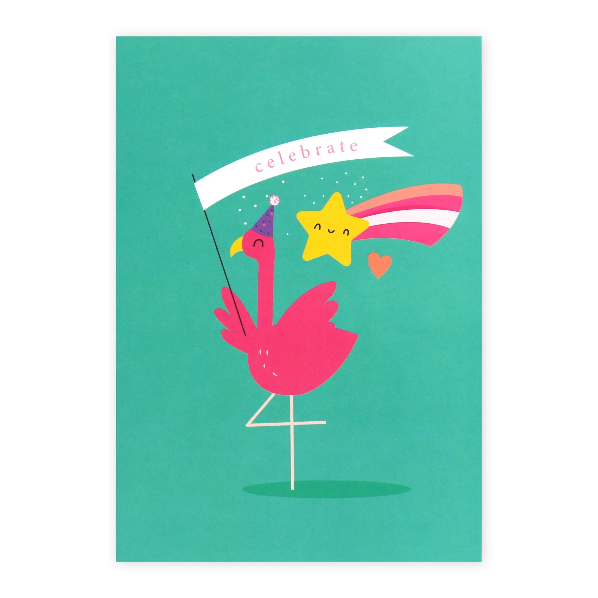 3 Creative Publishing from Hallmark Celebrate Card - Flamingo, 3 of 3