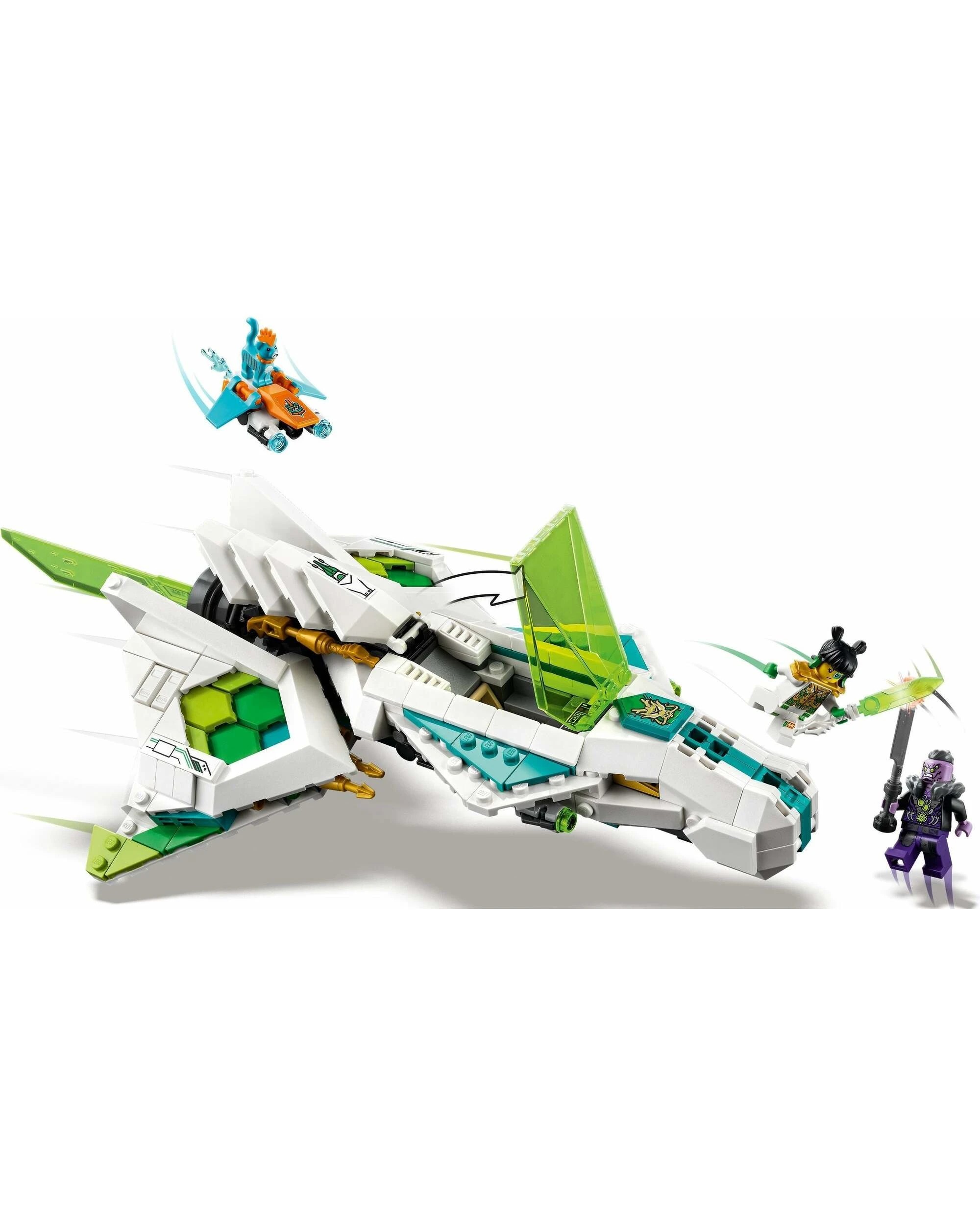 3 LEGO Monkie Kid 80020 White Dragon Horse Jet, 3 of 5
