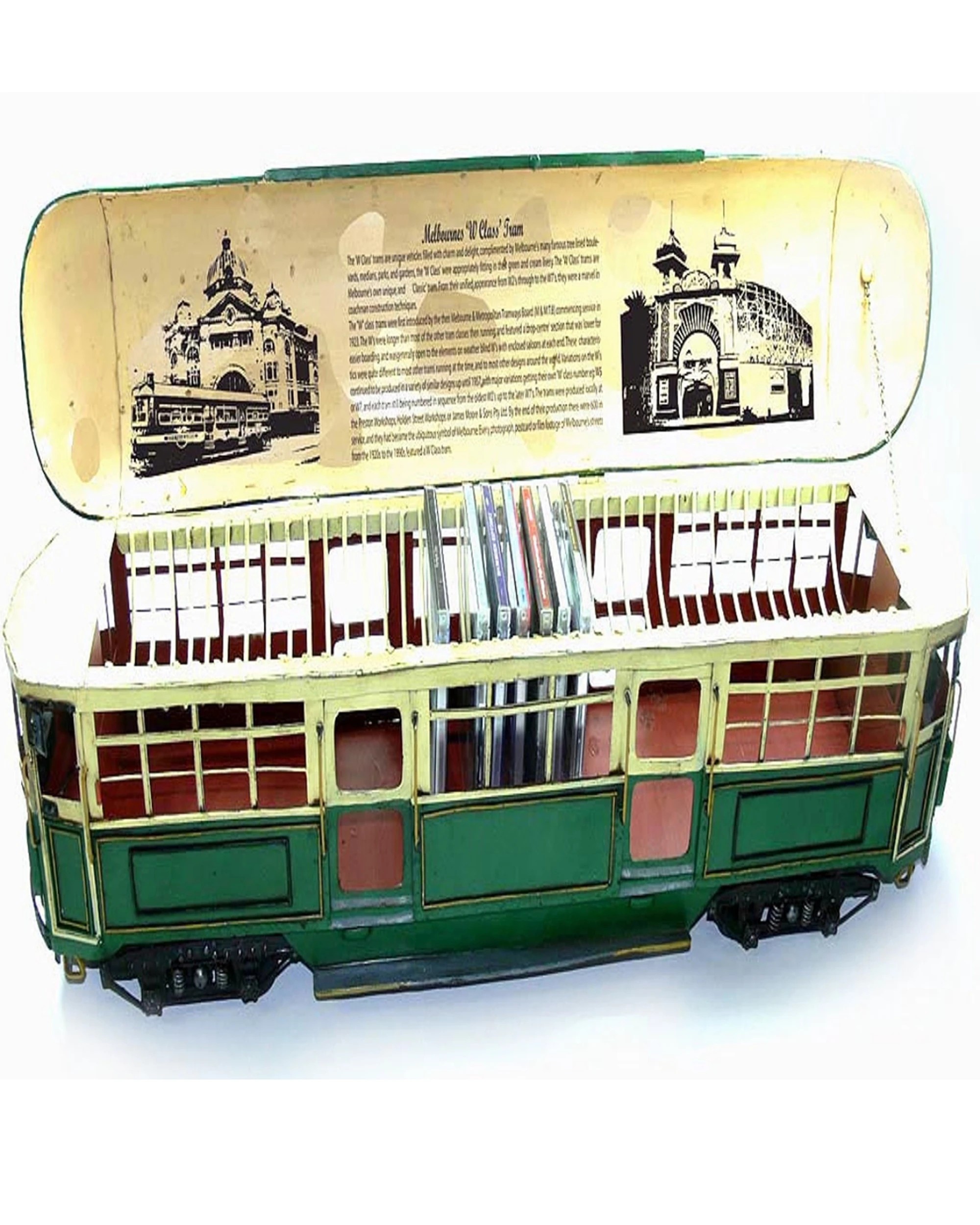 1 Boyle Metal Ornament Home Decor Melbourne W Class Tram Storage Organiser 85cm - Multi, 1 of 1