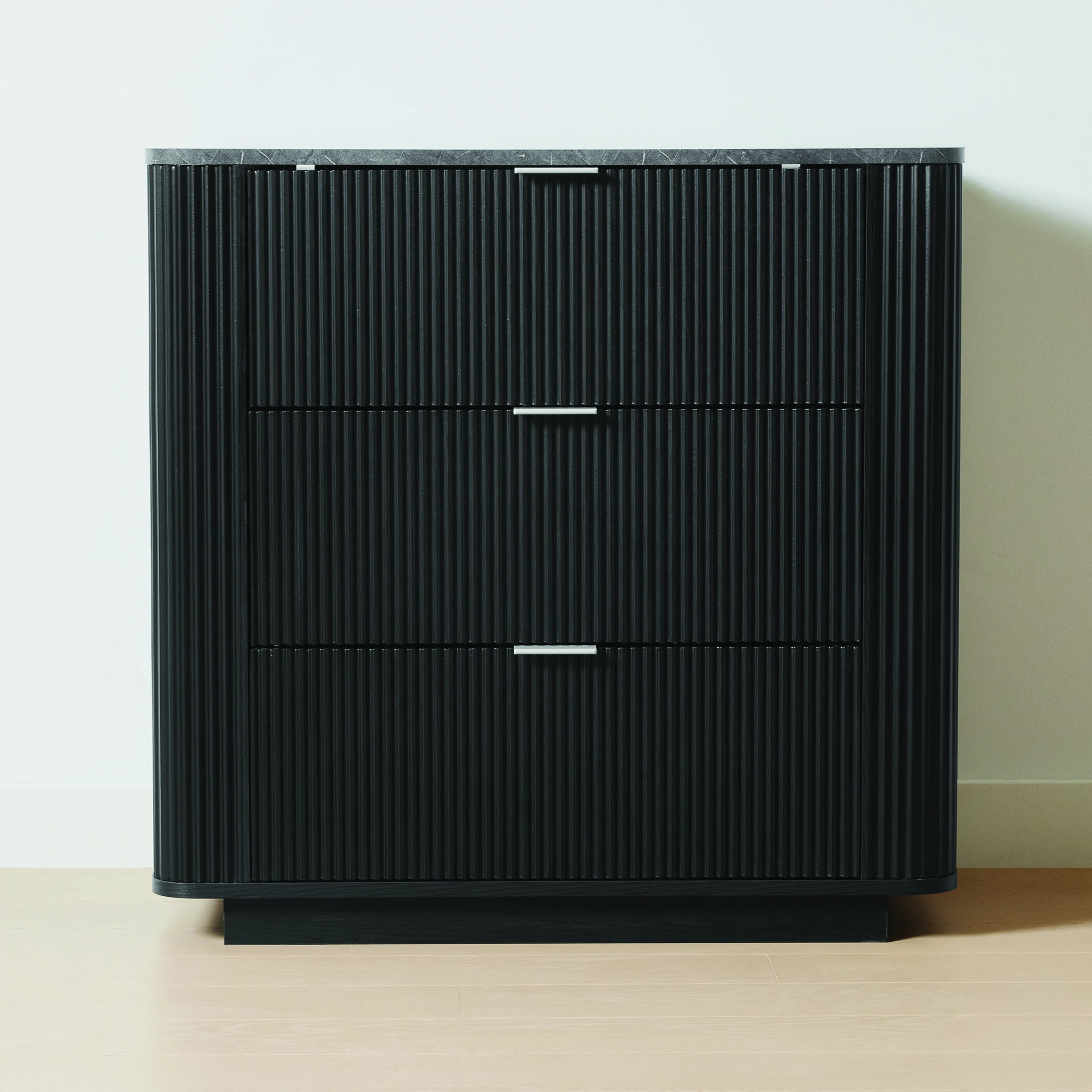 2 Claire 3 Drawer Chest - Black, 2 of 7