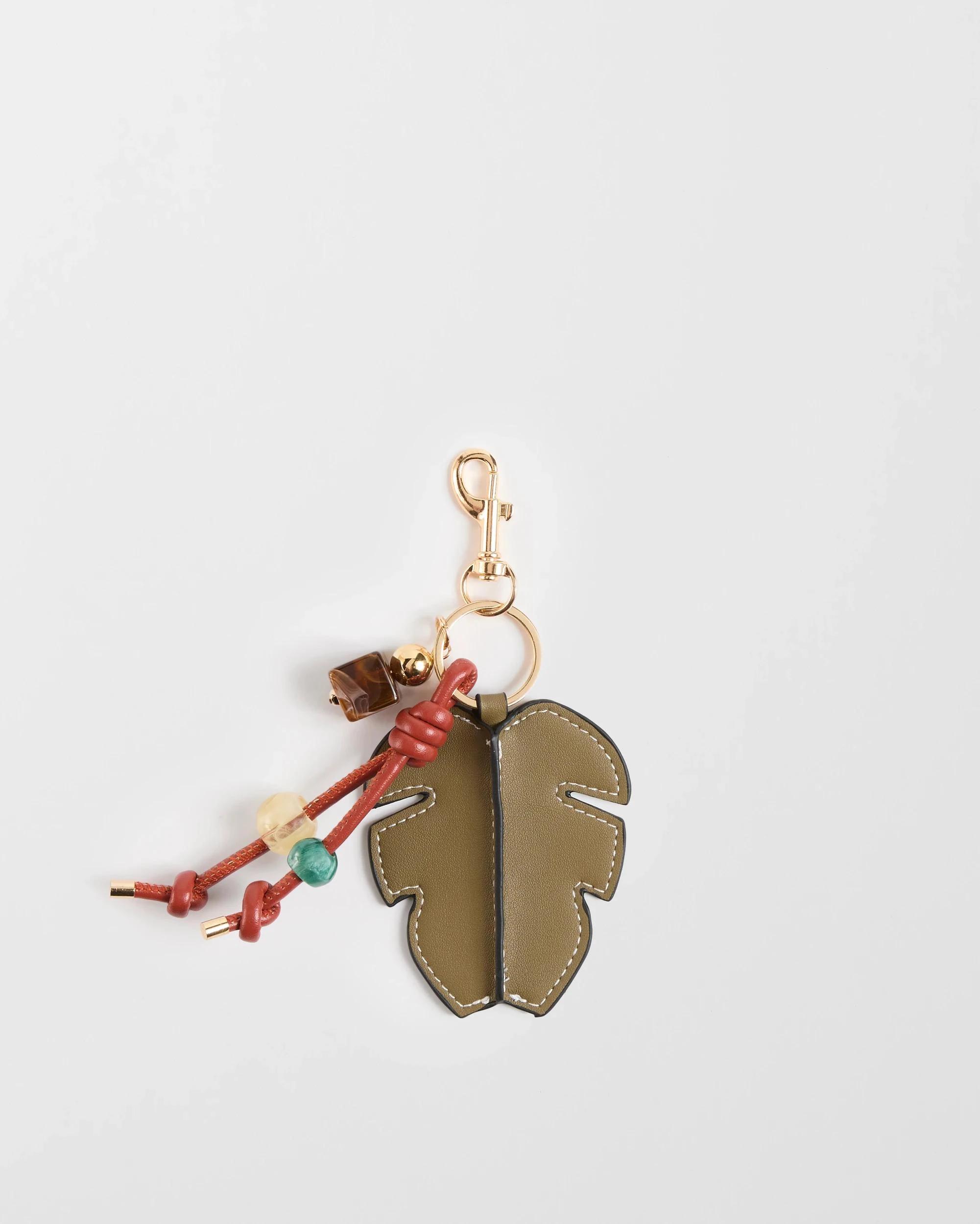 1 Target Womens Tropical Banana Bag Charm PALM LEAF, 1 of 1