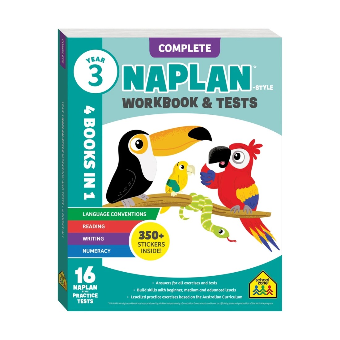 1 Naplan-Style Complete Workbook and Tests Year 3: 4 Books in 1 - Book, 1 of 5