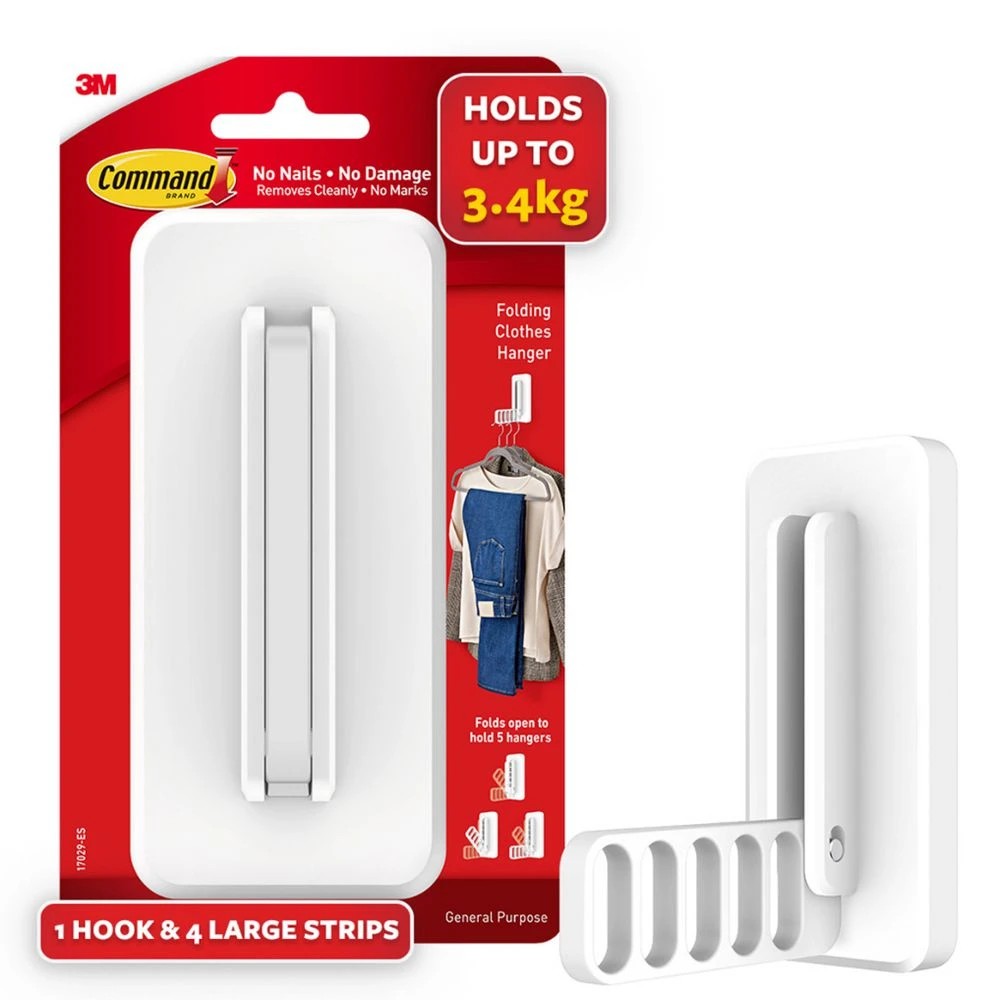 1 Command Folding Clothes Hanger, 1 of 7