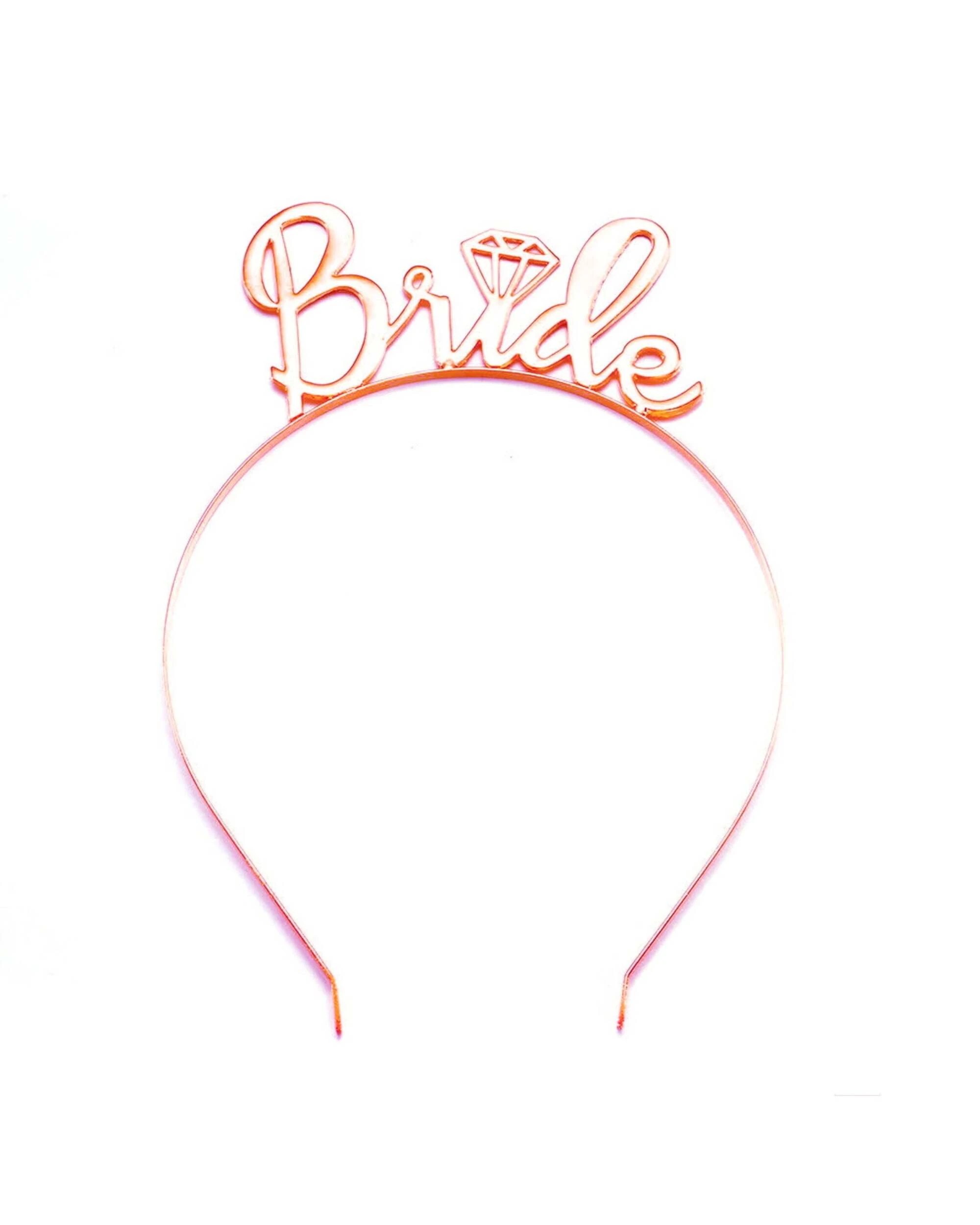 1 JD Party Rose Metal Bride Headband - Gold, 1 of 1