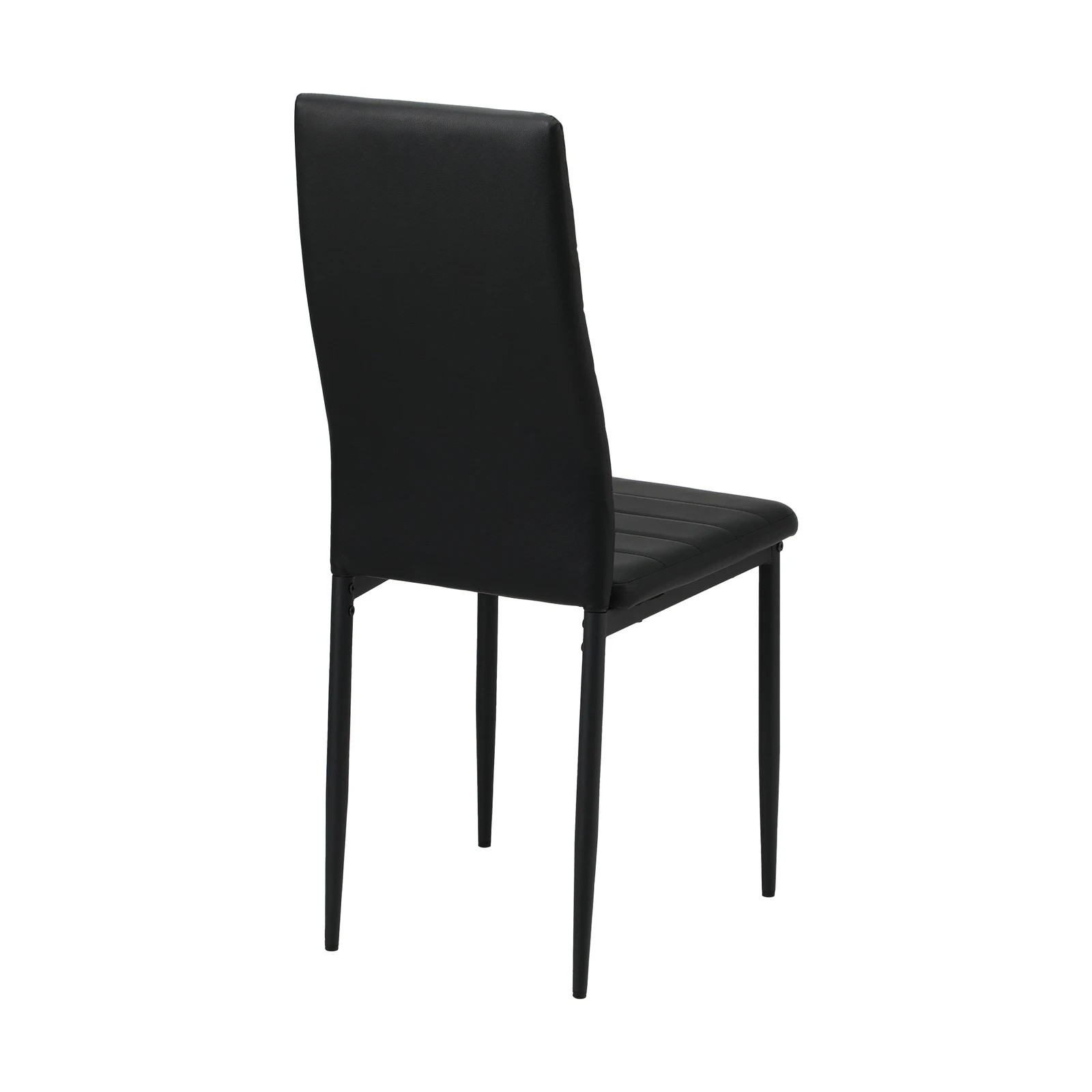 9 Oikiture 4pcs Dining Chairs High-back Kitchen Chair Padded Faux Leather
 - Black, 9 of 10