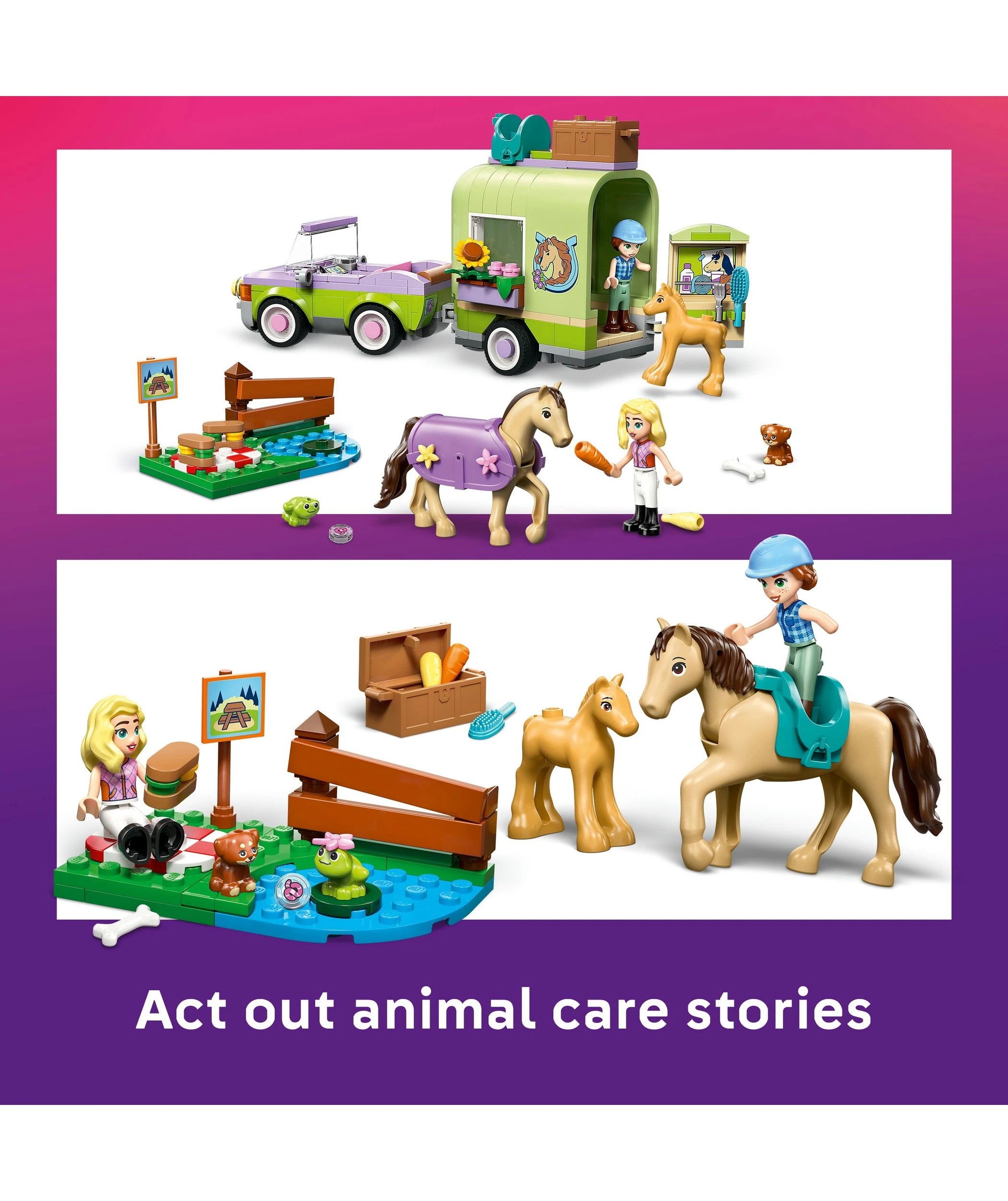 5 LEGO Friends Horse & Baby Foal Trailer 42695, 5 of 10