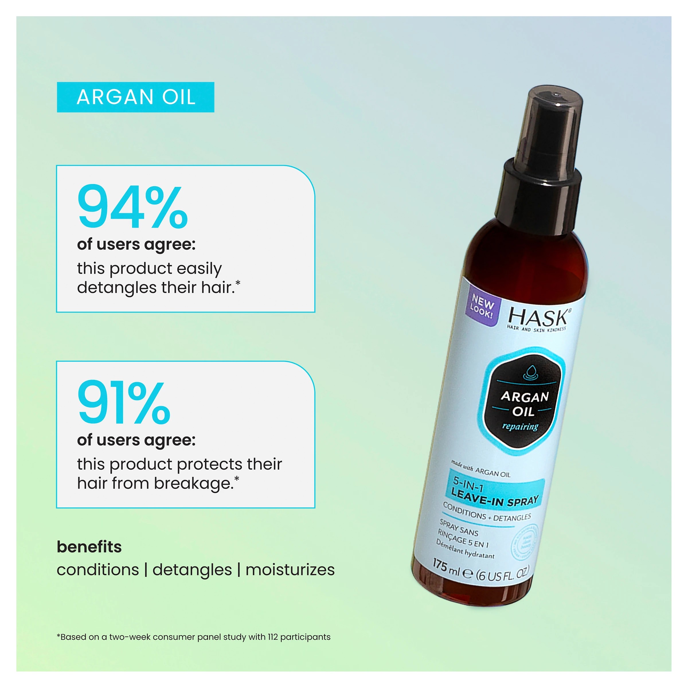 9 Target HASK Argan Oil Repairing 5-in-1 Leave-In-Spray - 175ml - Brown, 9 of 10