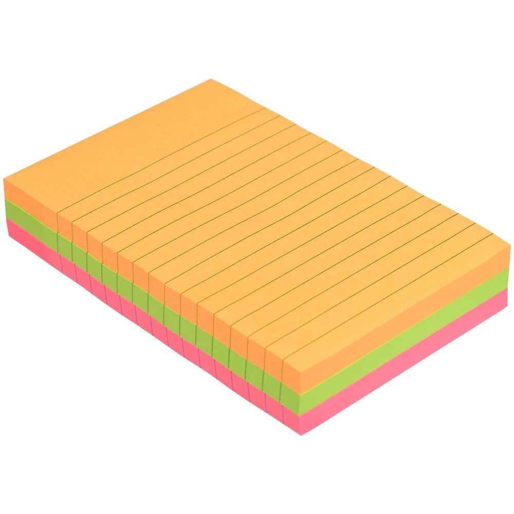 2 J.Burrows Stick-It Notes 101x152mm Assorted 3 Pack, 2 of 3