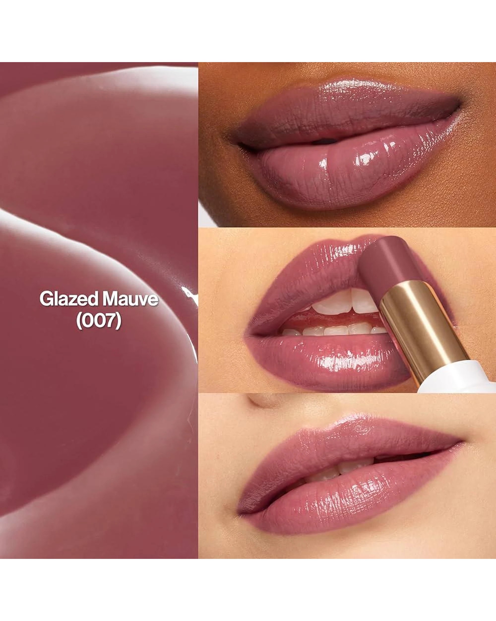 4 2 x Revlon Super Lustrous Glass Shine Lipstick 3.1g - 007 Glazed Mauve - Purple, 4 of 4