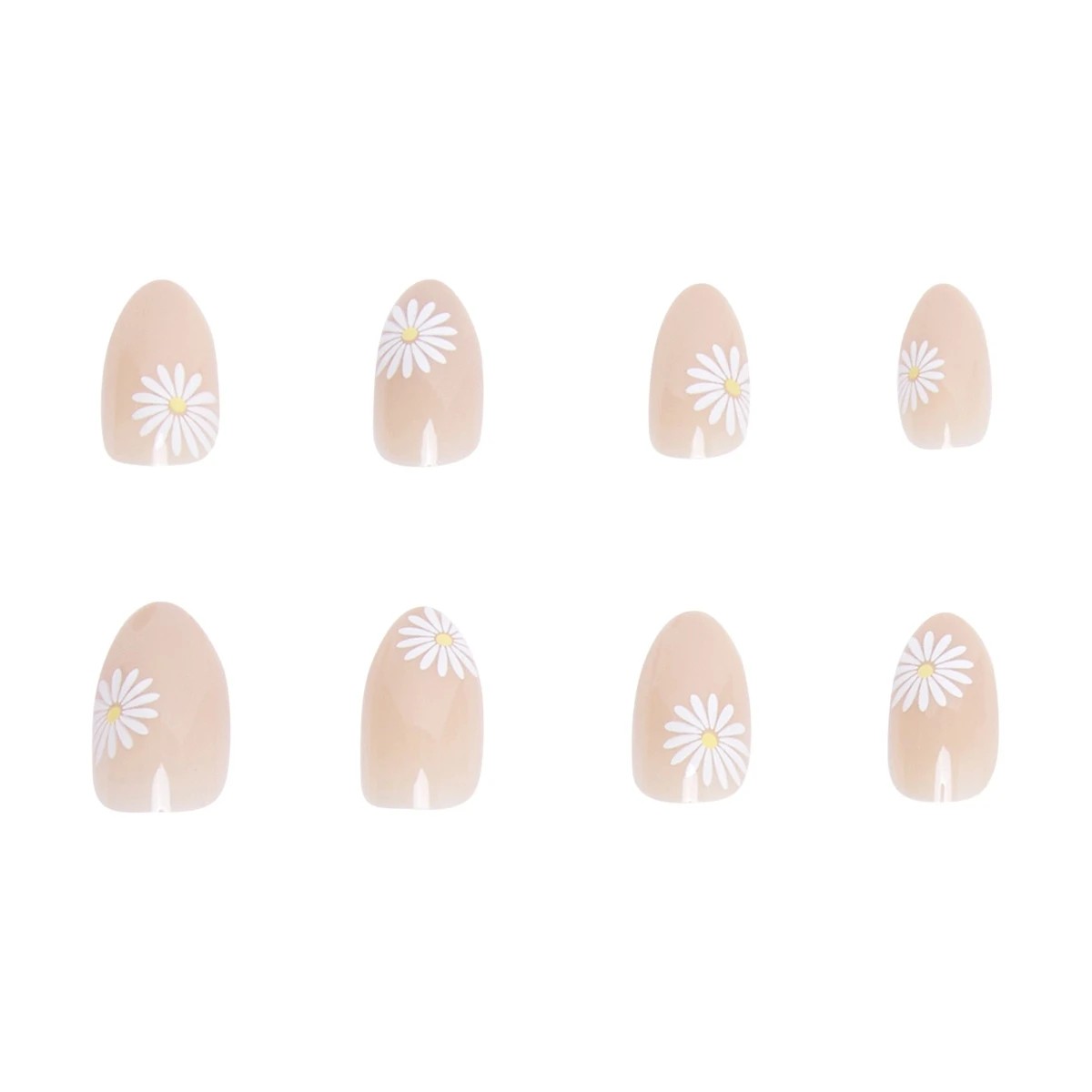 5 OXX Cosmetics 24 Pack Artificial Nails with Adhesive - Almond Shape, Daisy, 5 of 5