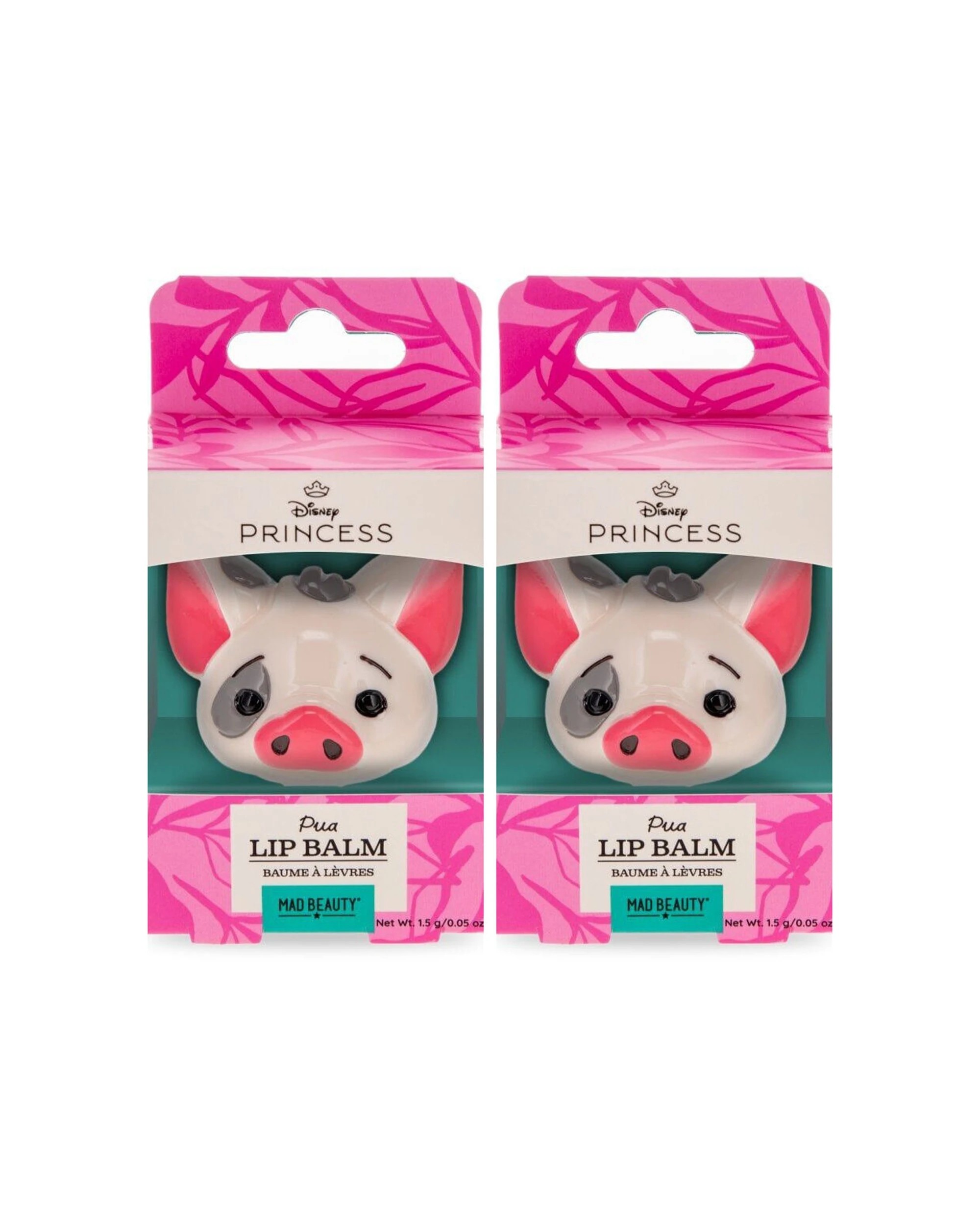 1 Disney Moana Pua Shaped Scented Moisturising Lip Balm Tropical Coconut 2PK - Multi, 1 of 5