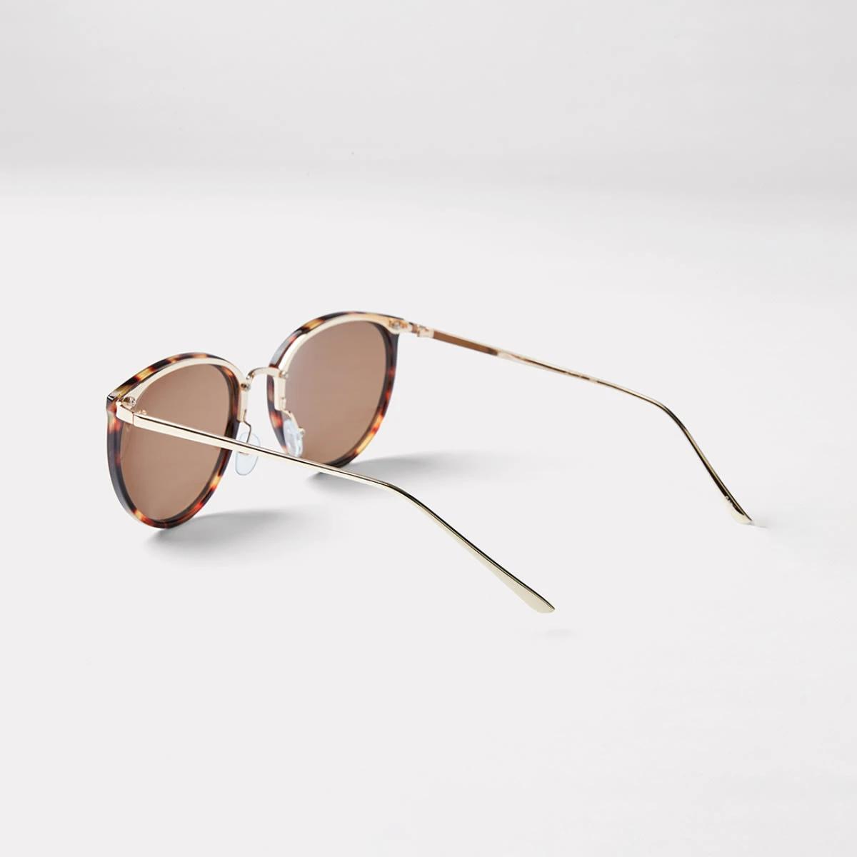 3 Thin Frame Cat Eye Sunglasses Tort, 3 of 7
