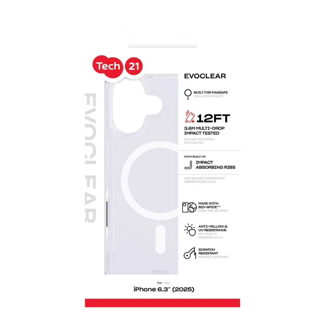 4 Tech21 EvoClear iPhone 17 MagSafe Case, 4 of 4