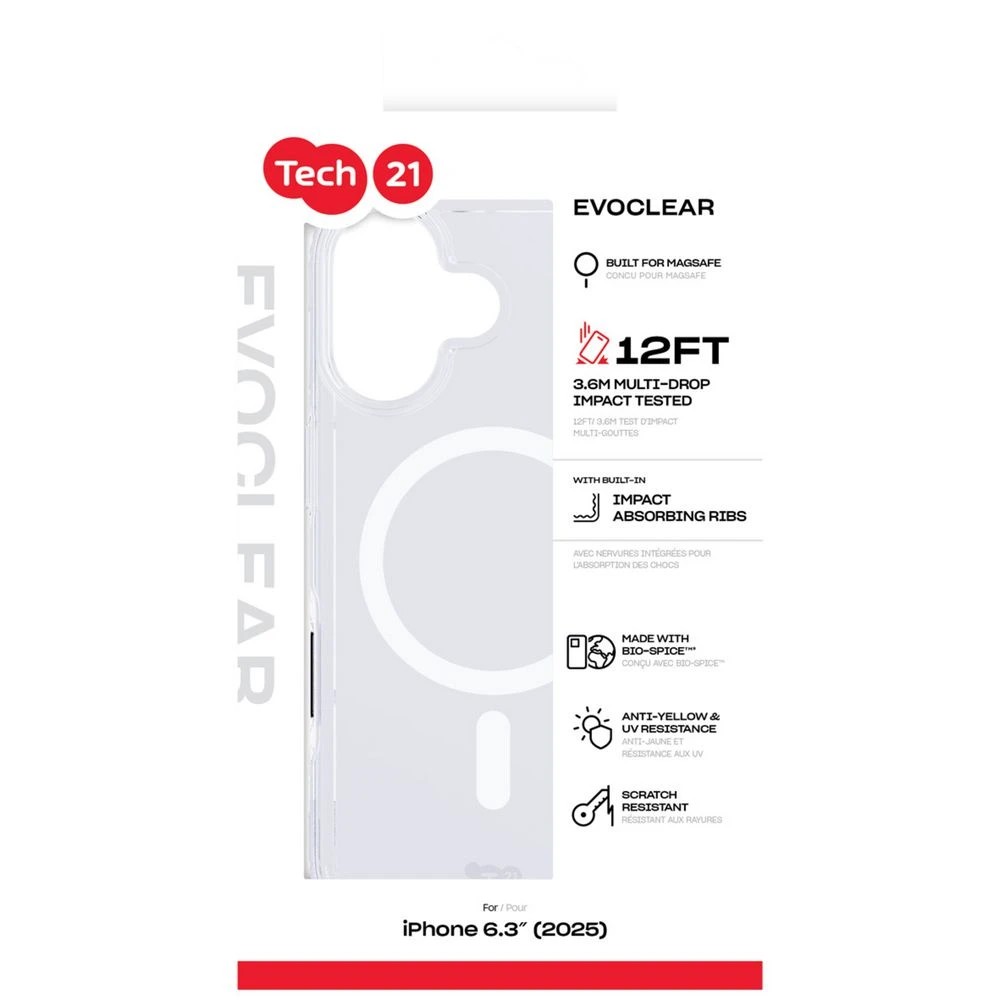 4 Tech21 EvoClear iPhone 17 MagSafe Case, 4 of 4