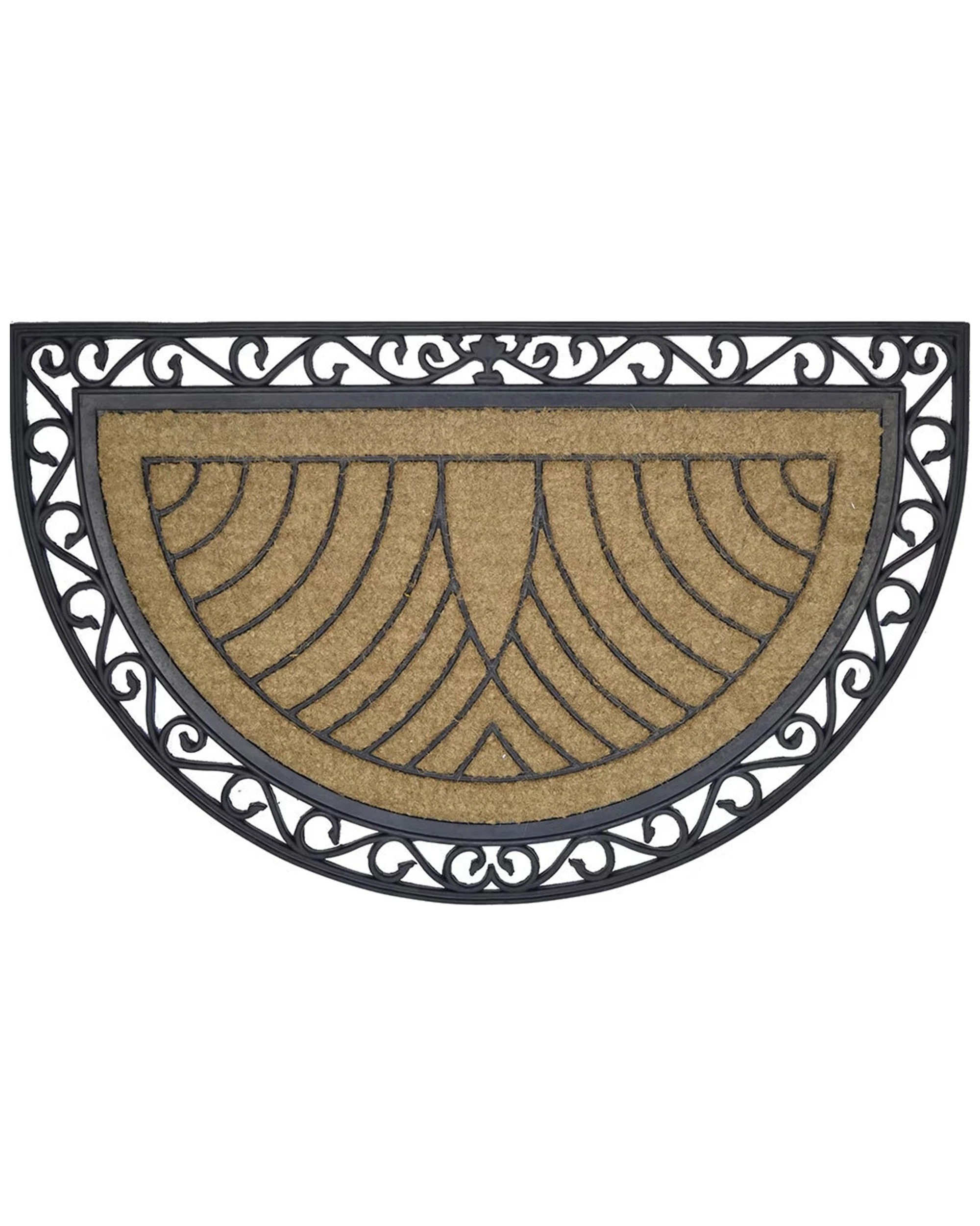 3 Solemate Coir Half Moon 76x120cm Stylish/durable Outdoor Front Doormat
 - Natural, 3 of 4