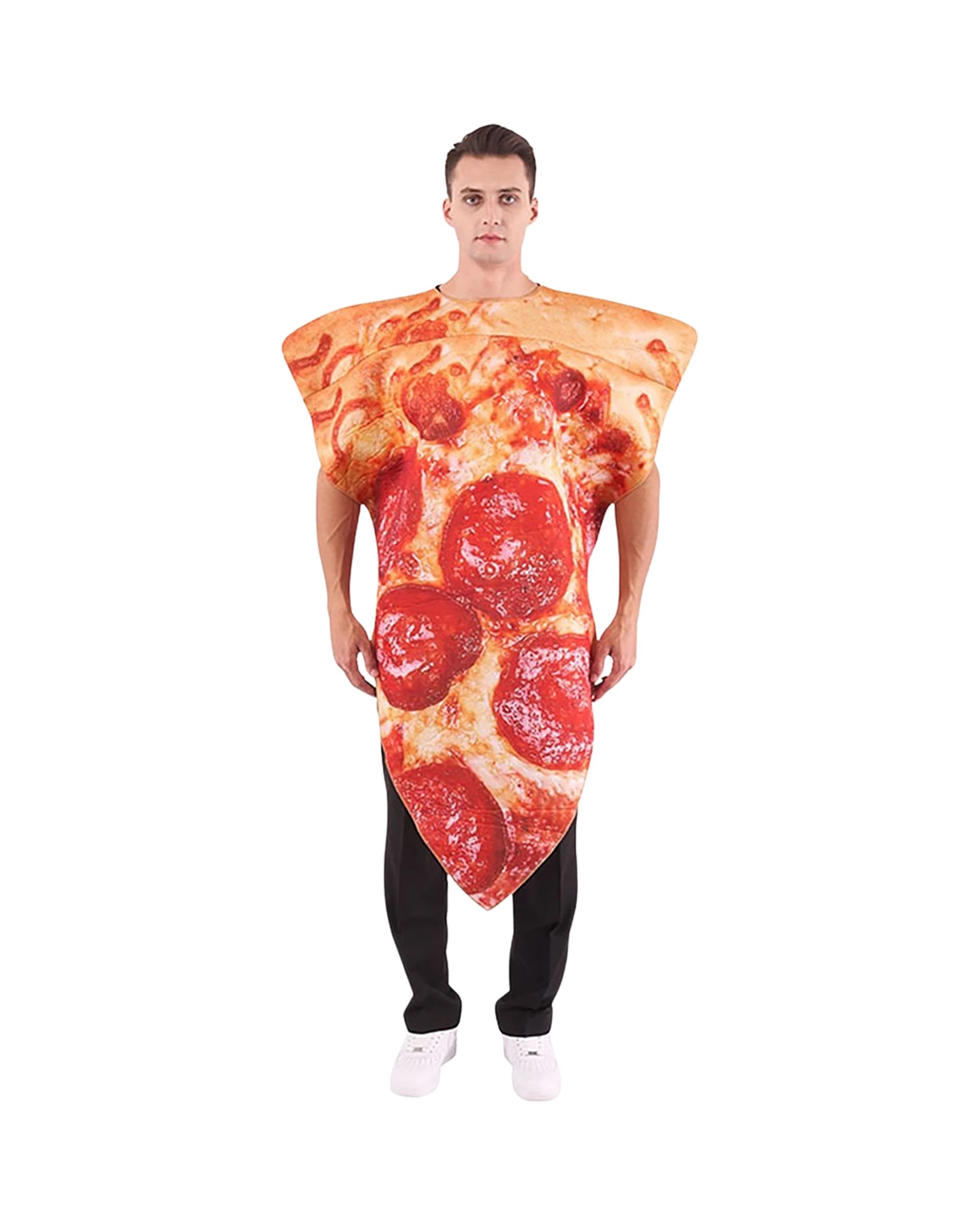 2 Party Planet Adult Pepperoni Pizza Costume One Size - One Size, 2 of 4