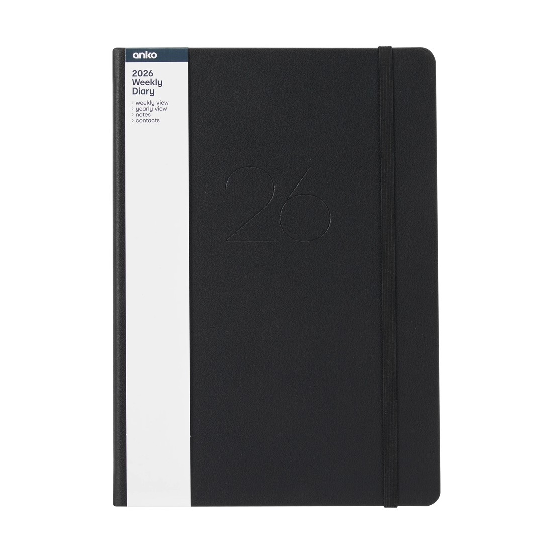 7 2026 Weekly Diary - Black, 7 of 8