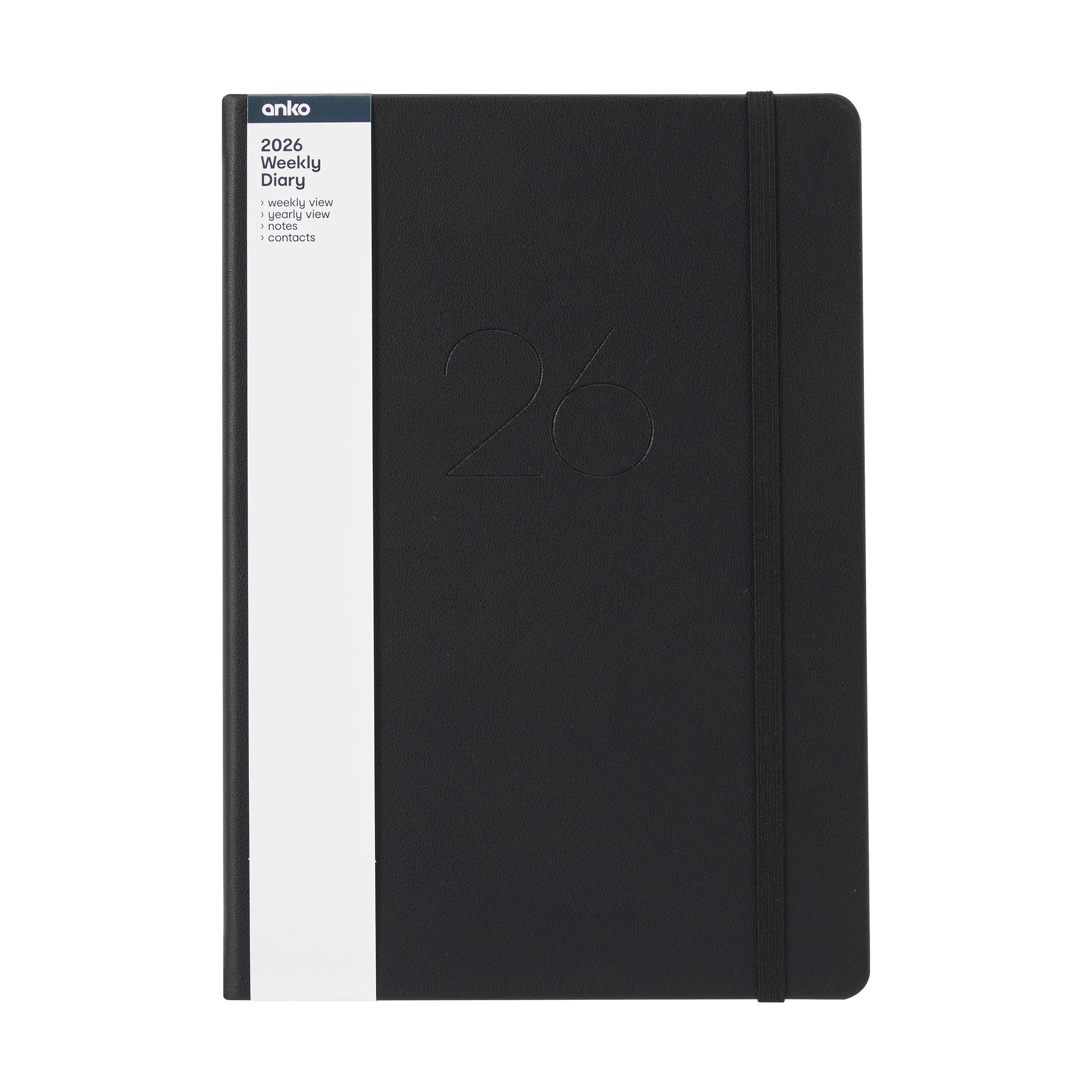 7 2026 Weekly Diary - Black, 7 of 8